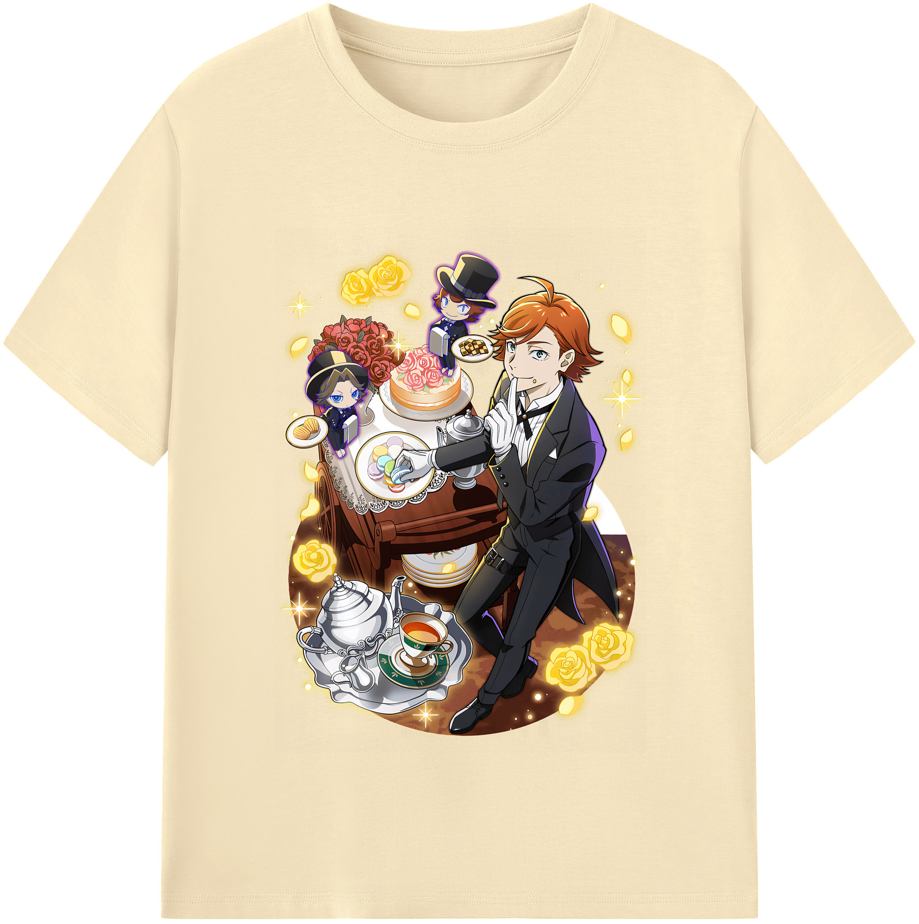 （画像用） 文豪ストレイドッグス Bungo Stray Dogs 綿100％半袖Tシャツ（フロントプリント）