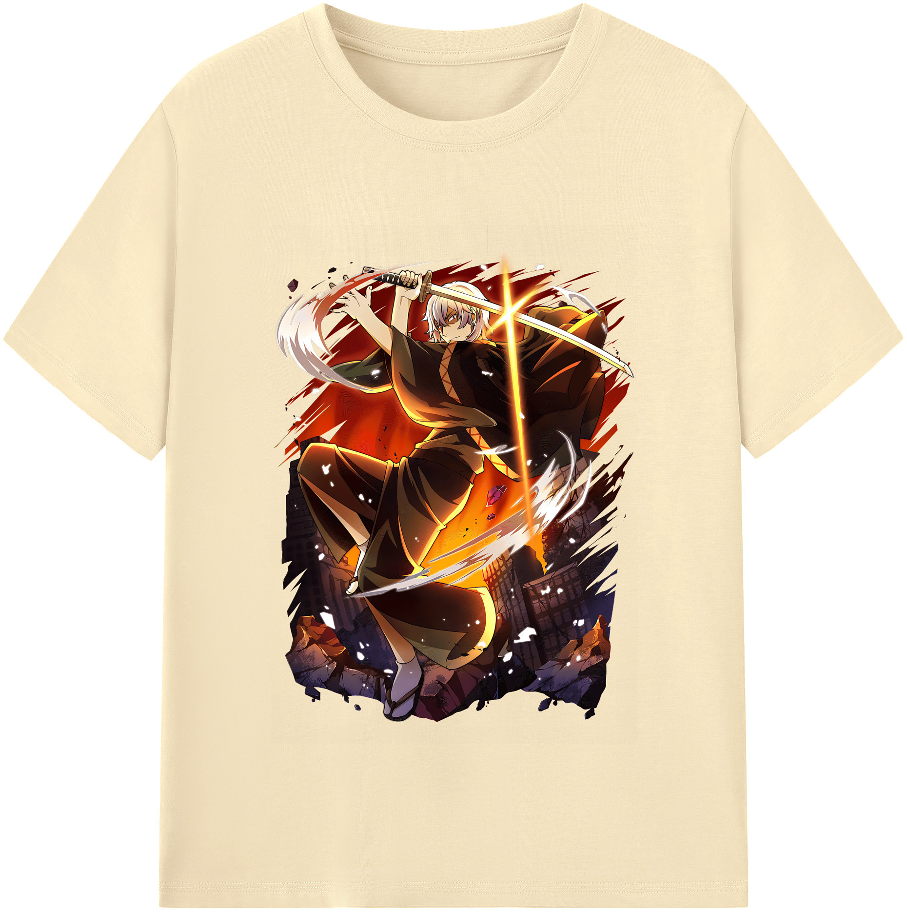 （画像用） 文豪ストレイドッグス Bungo Stray Dogs 綿100％半袖Tシャツ（フロントプリント）
