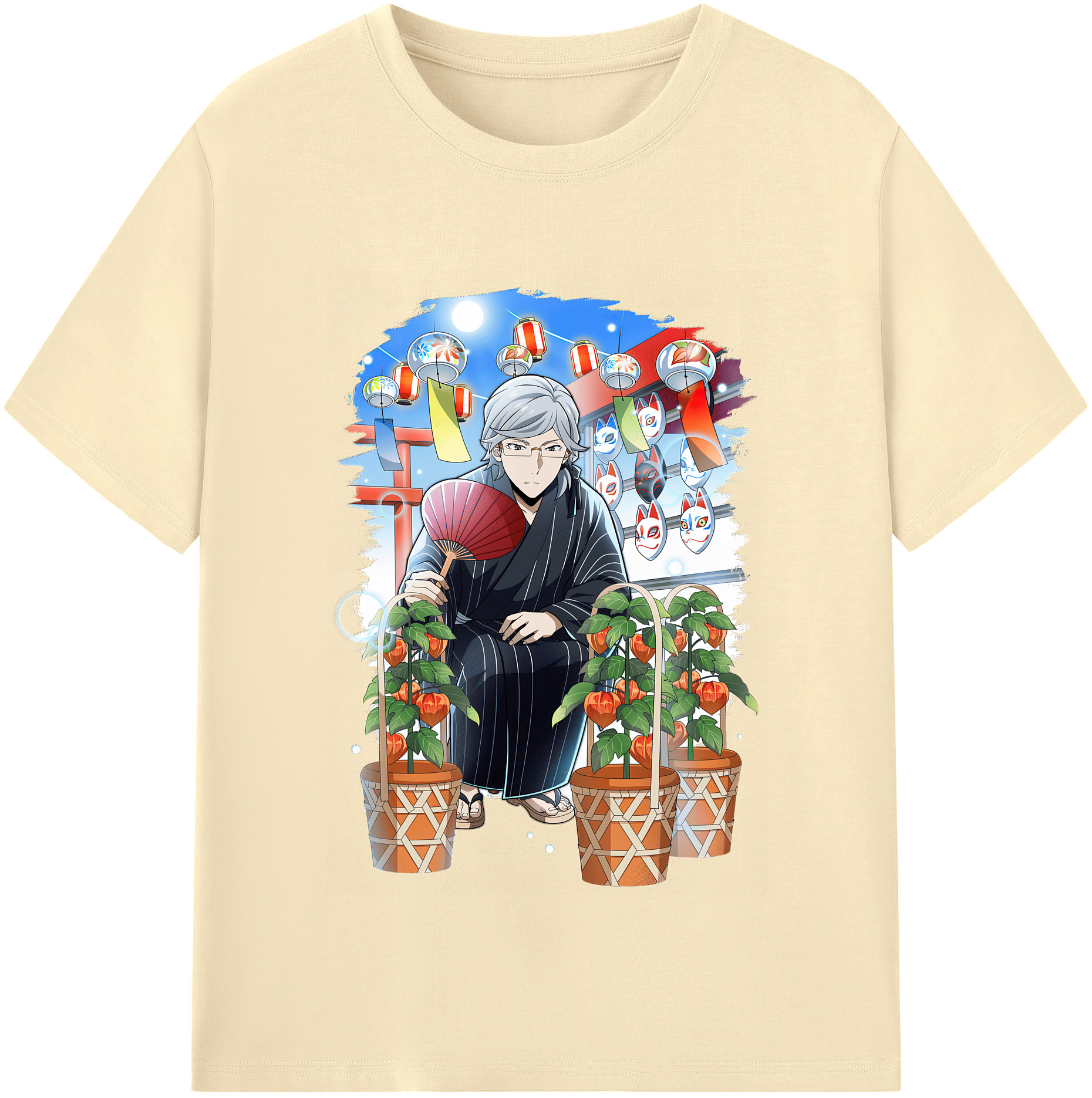 （画像用） 文豪ストレイドッグス Bungo Stray Dogs 綿100％半袖Tシャツ（フロントプリント）