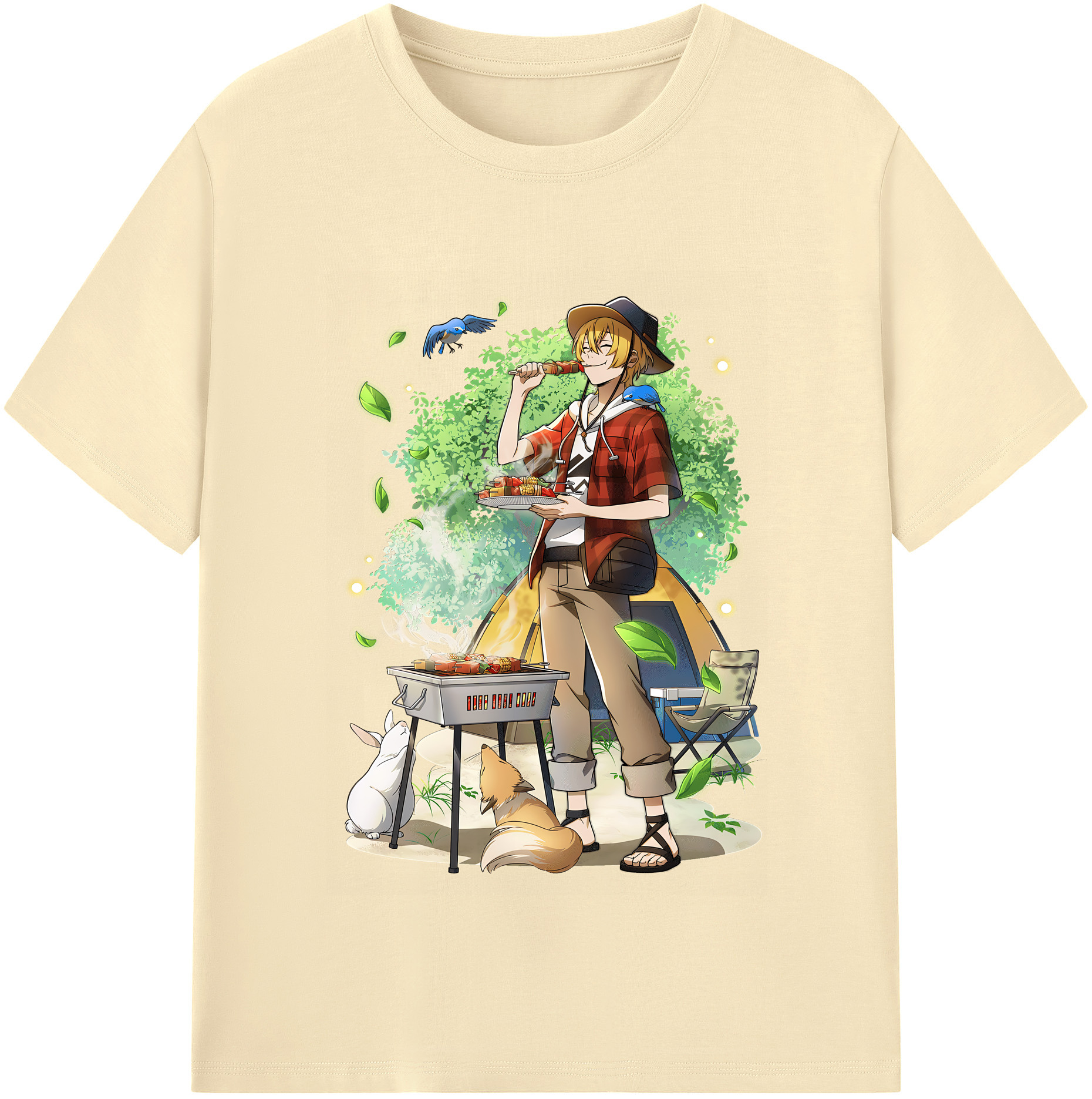 （画像用） 文豪ストレイドッグス Bungo Stray Dogs 綿100％半袖Tシャツ（フロントプリント）