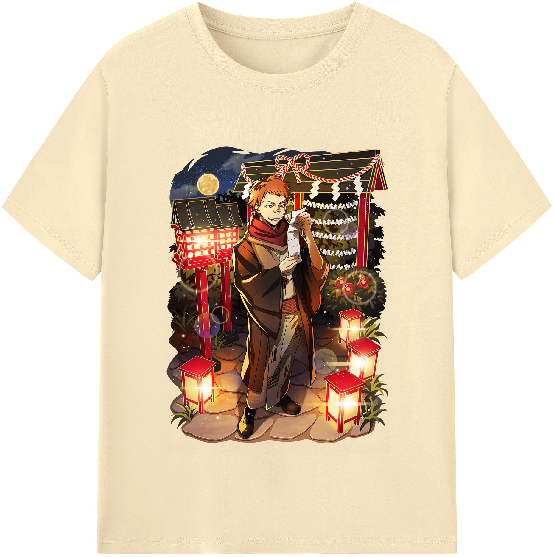 （画像用） 文豪ストレイドッグス Bungo Stray Dogs 綿100％半袖Tシャツ（フロントプリント）
