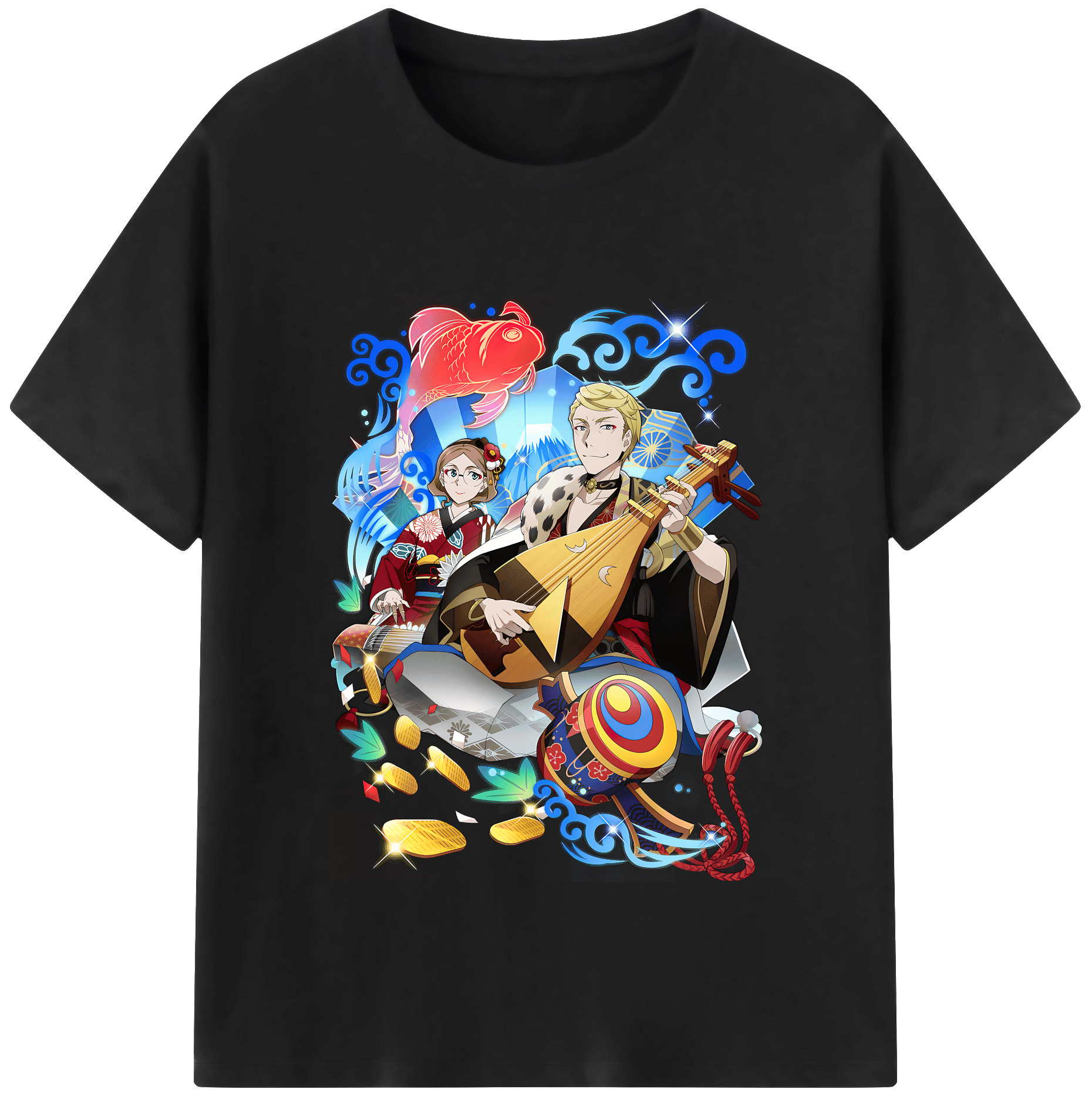 （画像用） 文豪ストレイドッグス Bungo Stray Dogs 綿100％半袖Tシャツ（フロントプリント）