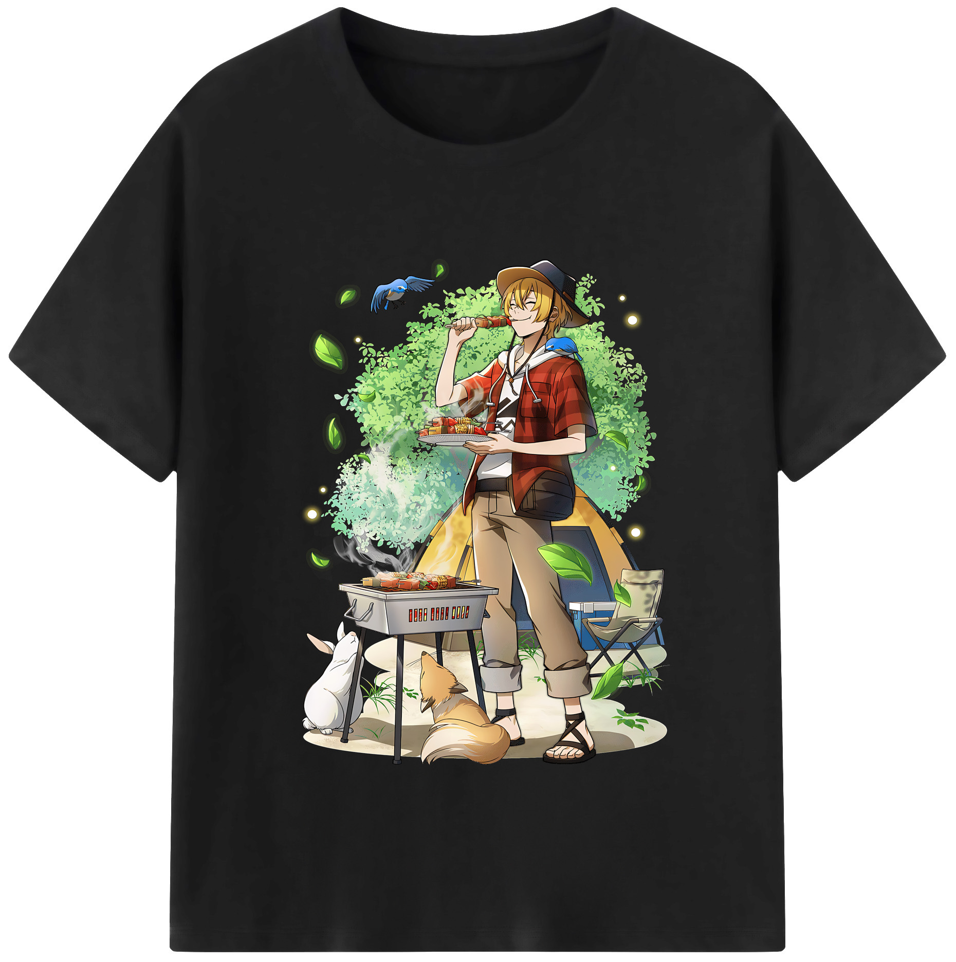 （画像用） 文豪ストレイドッグス Bungo Stray Dogs 綿100％半袖Tシャツ（フロントプリント）