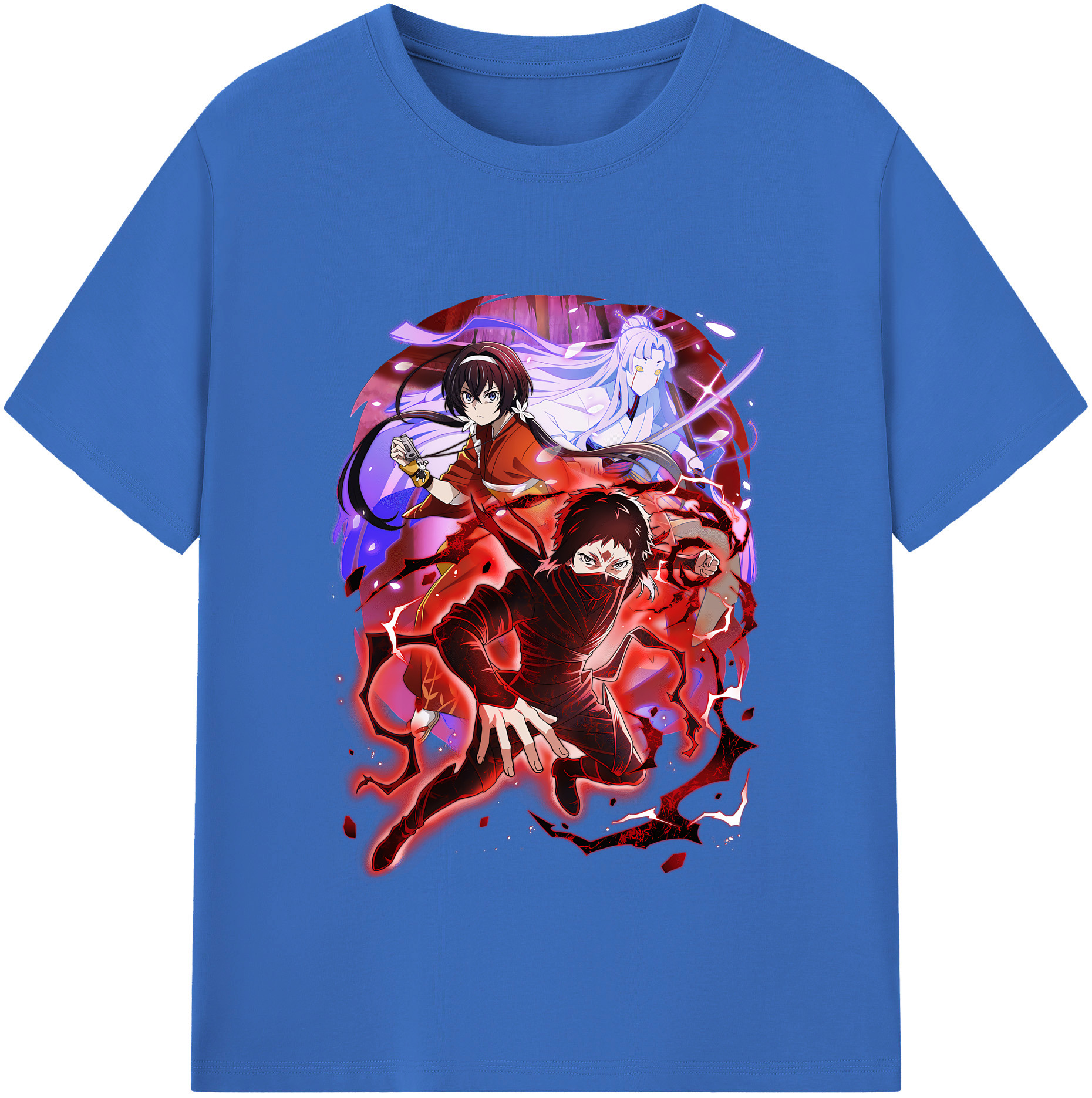 （画像用） 文豪ストレイドッグス Bungo Stray Dogs 綿100％半袖Tシャツ（フロントプリント）