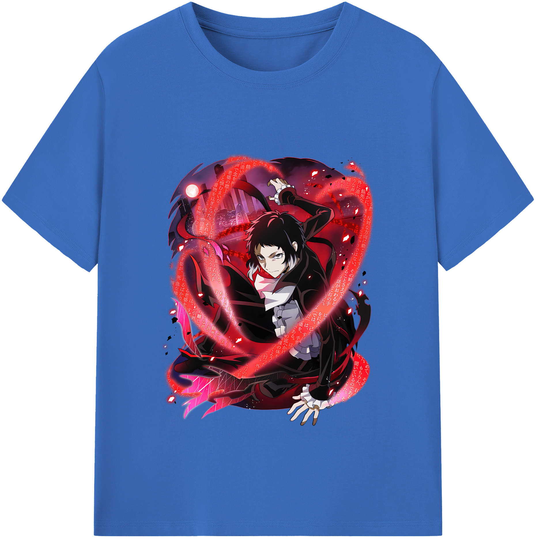 （画像用） 文豪ストレイドッグス Bungo Stray Dogs 綿100％半袖Tシャツ（フロントプリント）