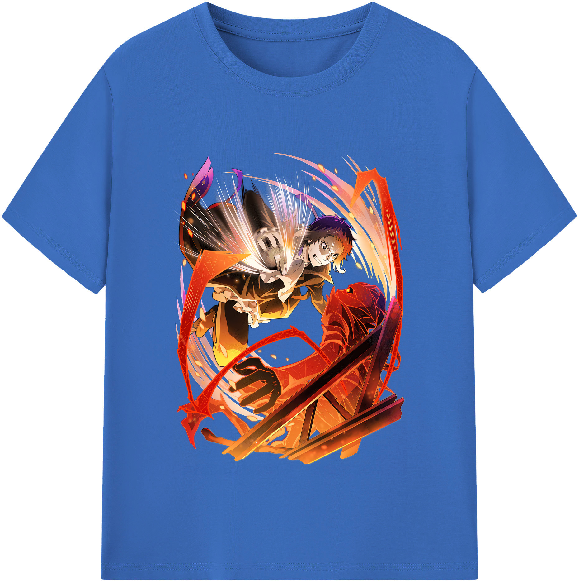 （画像用） 文豪ストレイドッグス Bungo Stray Dogs 綿100％半袖Tシャツ（フロントプリント）