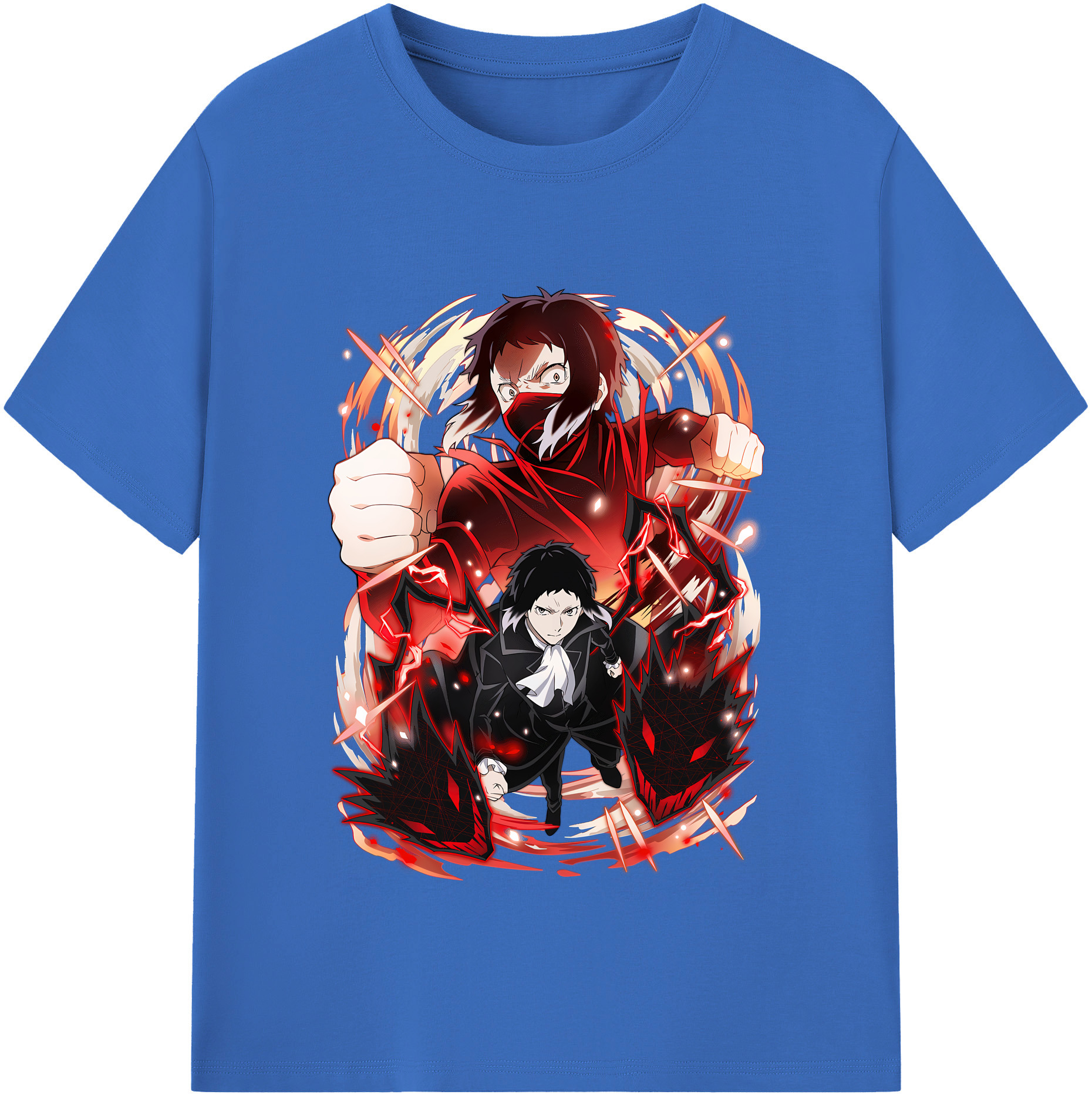 （画像用） 文豪ストレイドッグス Bungo Stray Dogs 綿100％半袖Tシャツ（フロントプリント）