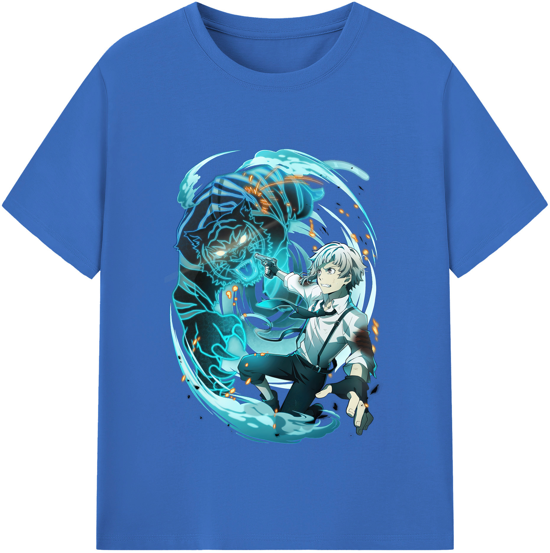 （画像用） 文豪ストレイドッグス Bungo Stray Dogs 綿100％半袖Tシャツ（フロントプリント）