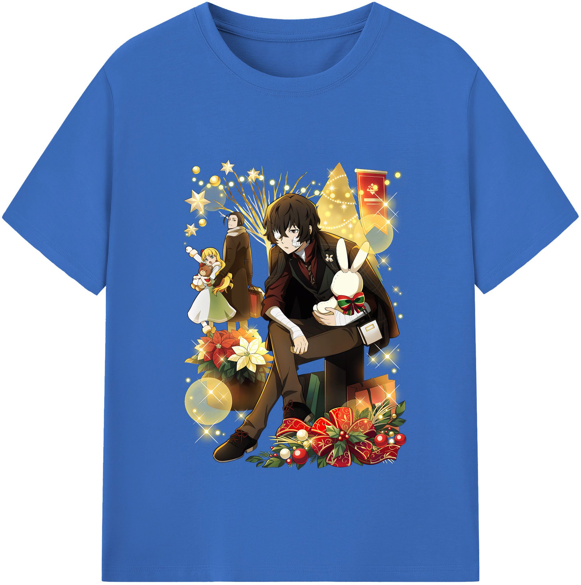 （画像用） 文豪ストレイドッグス Bungo Stray Dogs 綿100％半袖Tシャツ（フロントプリント）