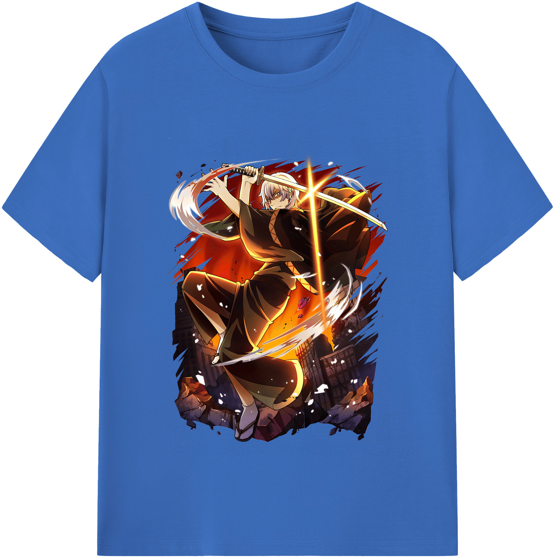 （画像用） 文豪ストレイドッグス Bungo Stray Dogs 綿100％半袖Tシャツ（フロントプリント）