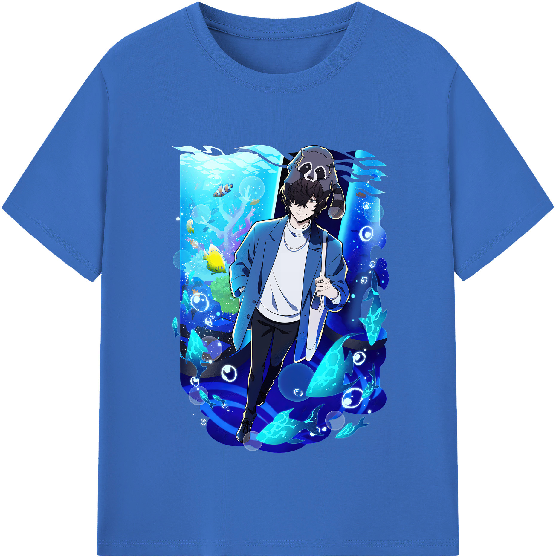 （画像用） 文豪ストレイドッグス Bungo Stray Dogs 綿100％半袖Tシャツ（フロントプリント）