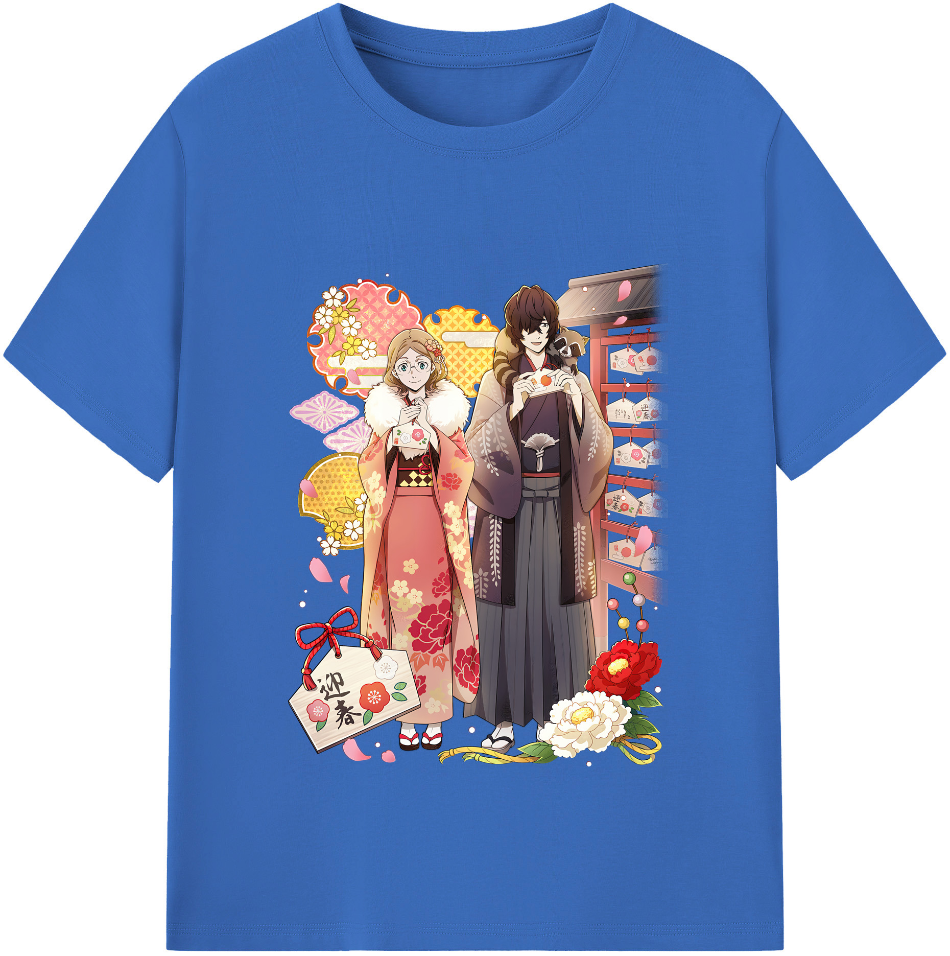 （画像用） 文豪ストレイドッグス Bungo Stray Dogs 綿100％半袖Tシャツ（フロントプリント）