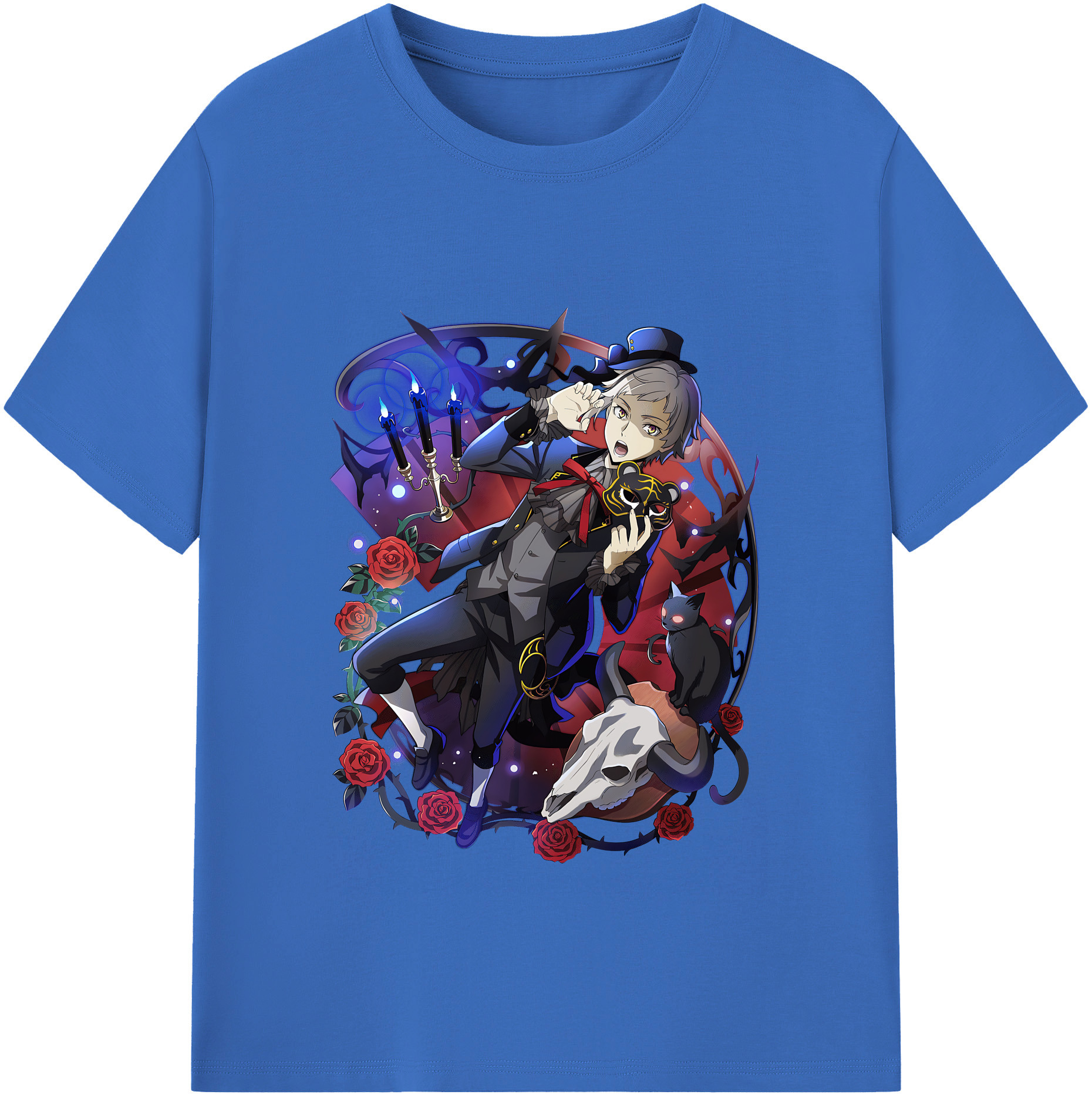 （画像用） 文豪ストレイドッグス Bungo Stray Dogs 綿100％半袖Tシャツ（フロントプリント）