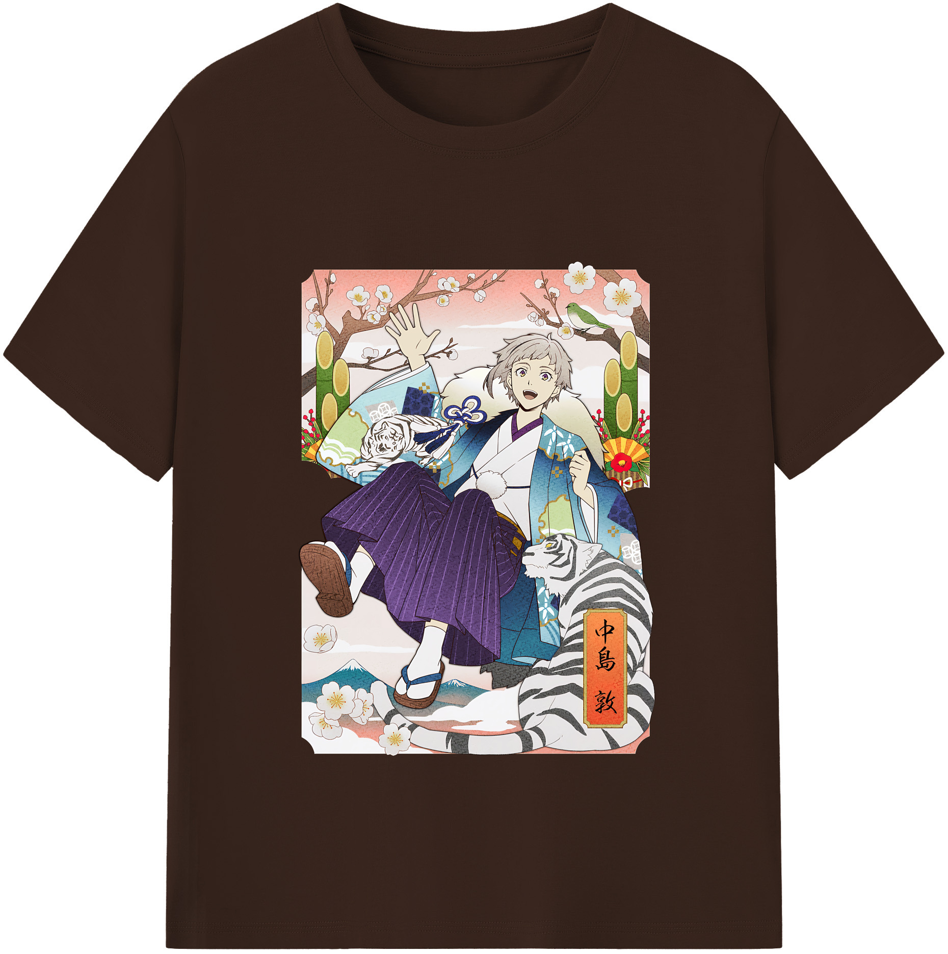 （画像用） 文豪ストレイドッグス Bungo Stray Dogs 綿100％半袖Tシャツ（フロントプリント）
