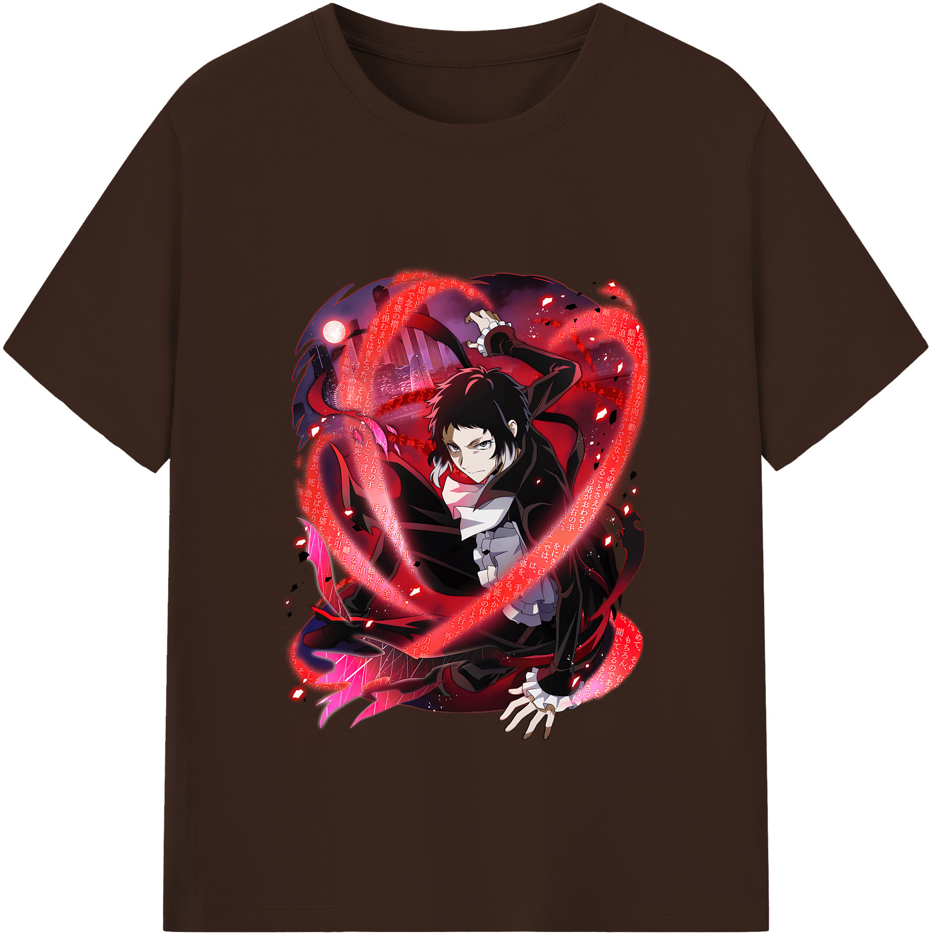 （画像用） 文豪ストレイドッグス Bungo Stray Dogs 綿100％半袖Tシャツ（フロントプリント）