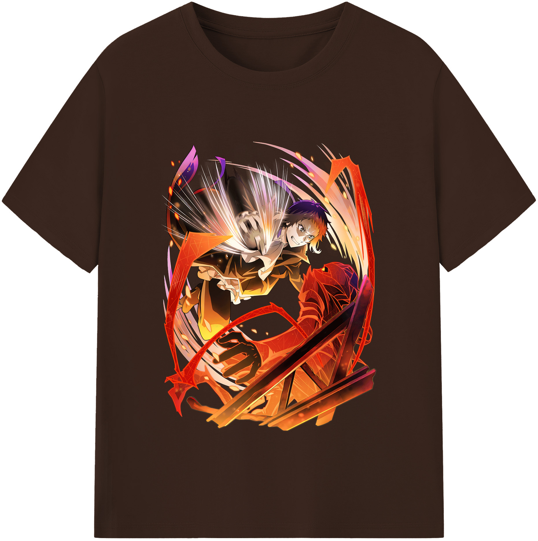 （画像用） 文豪ストレイドッグス Bungo Stray Dogs 綿100％半袖Tシャツ（フロントプリント）