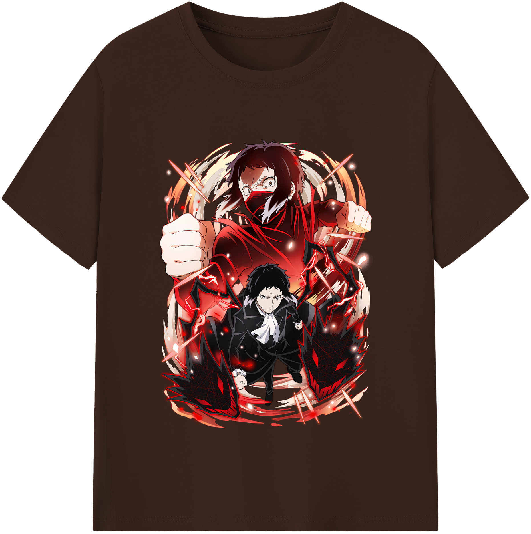 （画像用） 文豪ストレイドッグス Bungo Stray Dogs 綿100％半袖Tシャツ（フロントプリント）