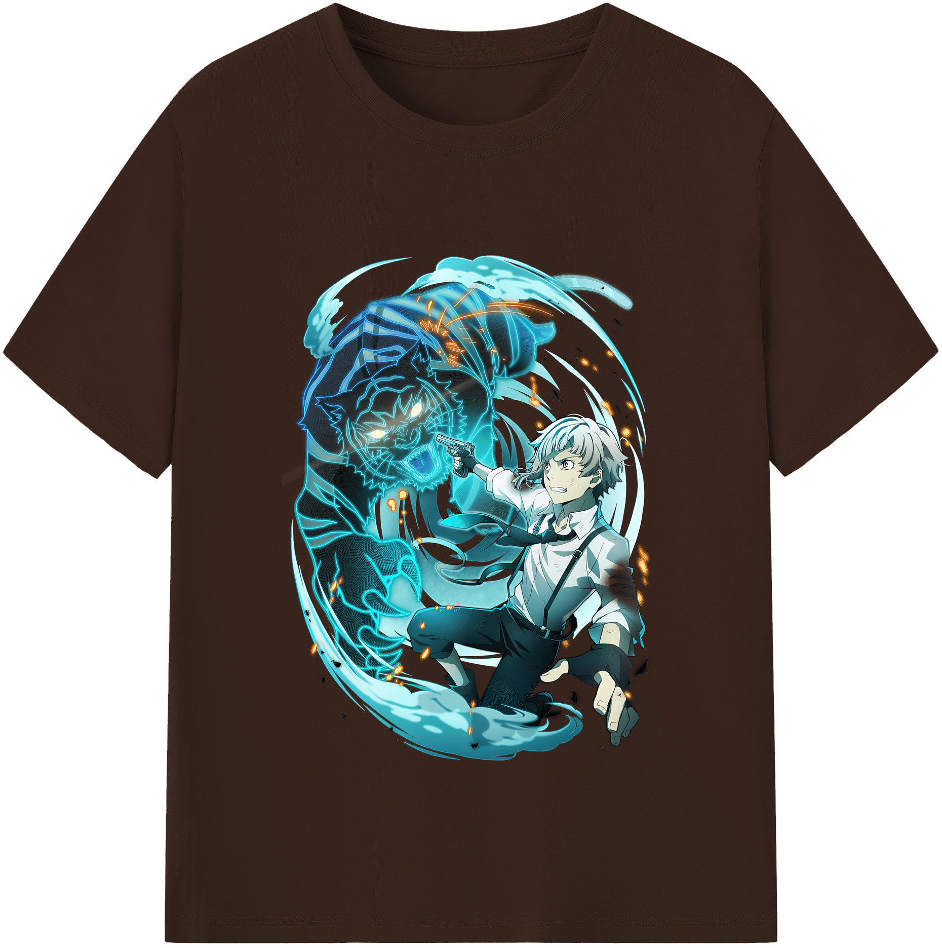 （画像用） 文豪ストレイドッグス Bungo Stray Dogs 綿100％半袖Tシャツ（フロントプリント）