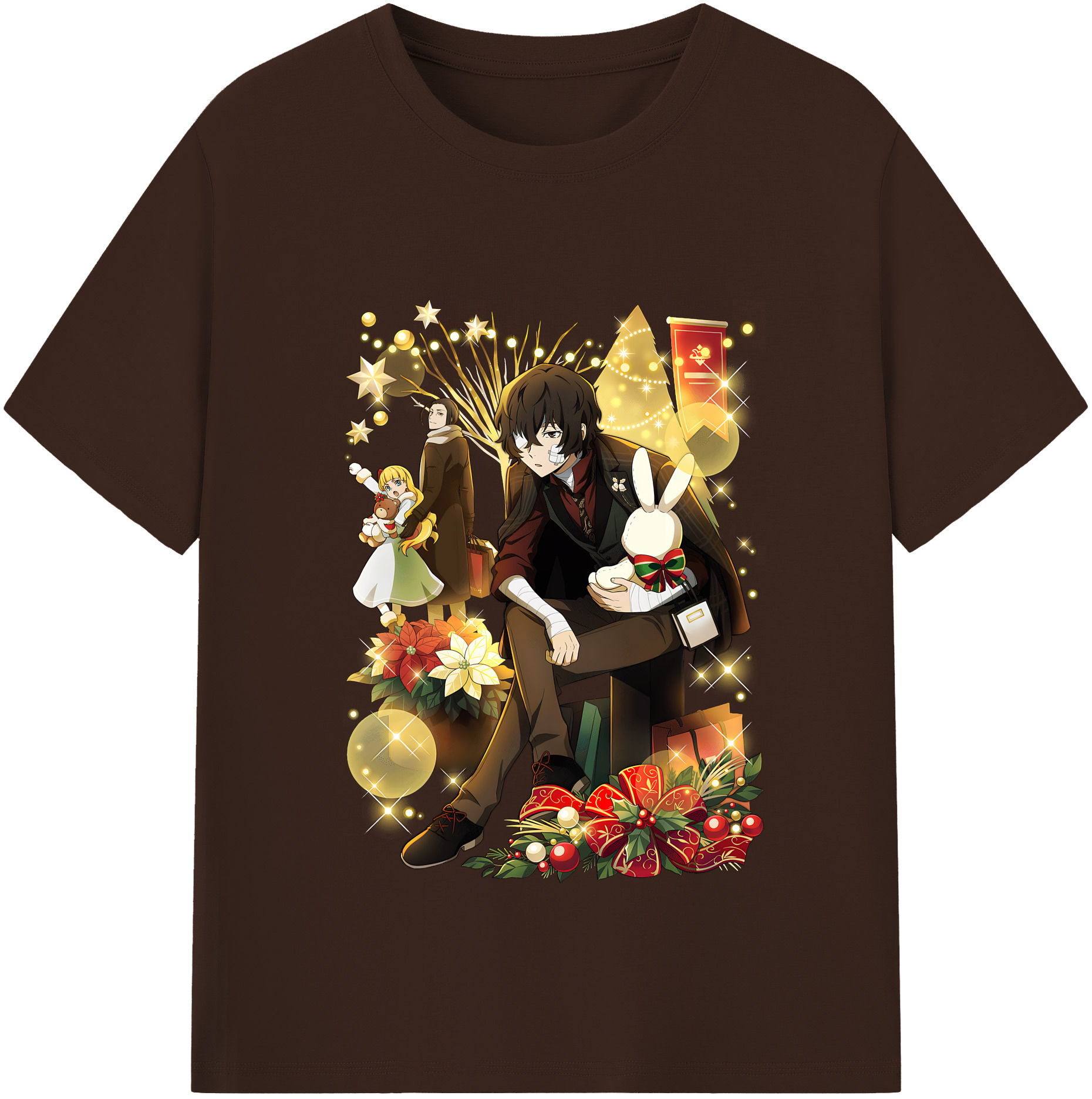 （画像用） 文豪ストレイドッグス Bungo Stray Dogs 綿100％半袖Tシャツ（フロントプリント）