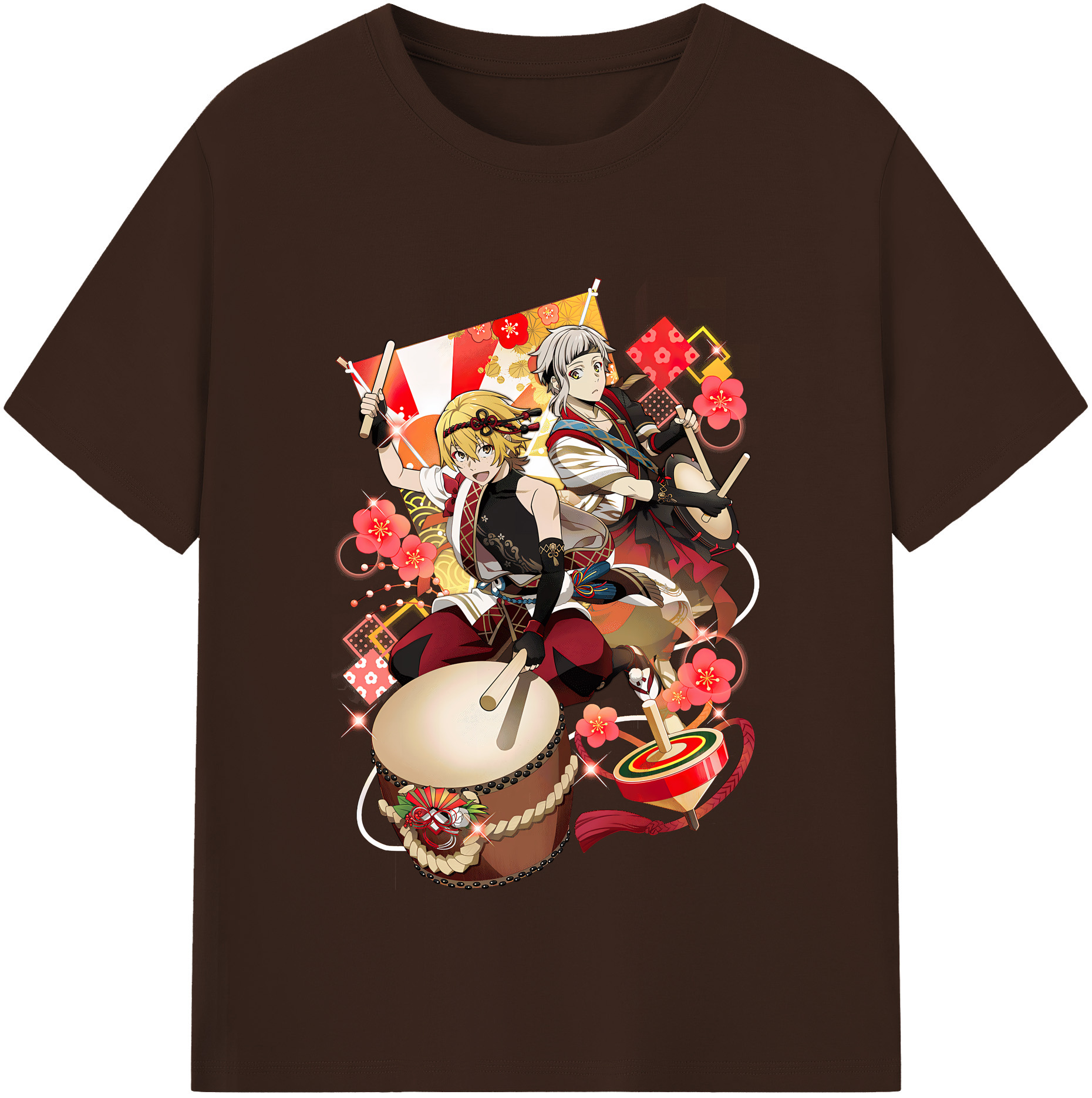（画像用） 文豪ストレイドッグス Bungo Stray Dogs 綿100％半袖Tシャツ（フロントプリント）