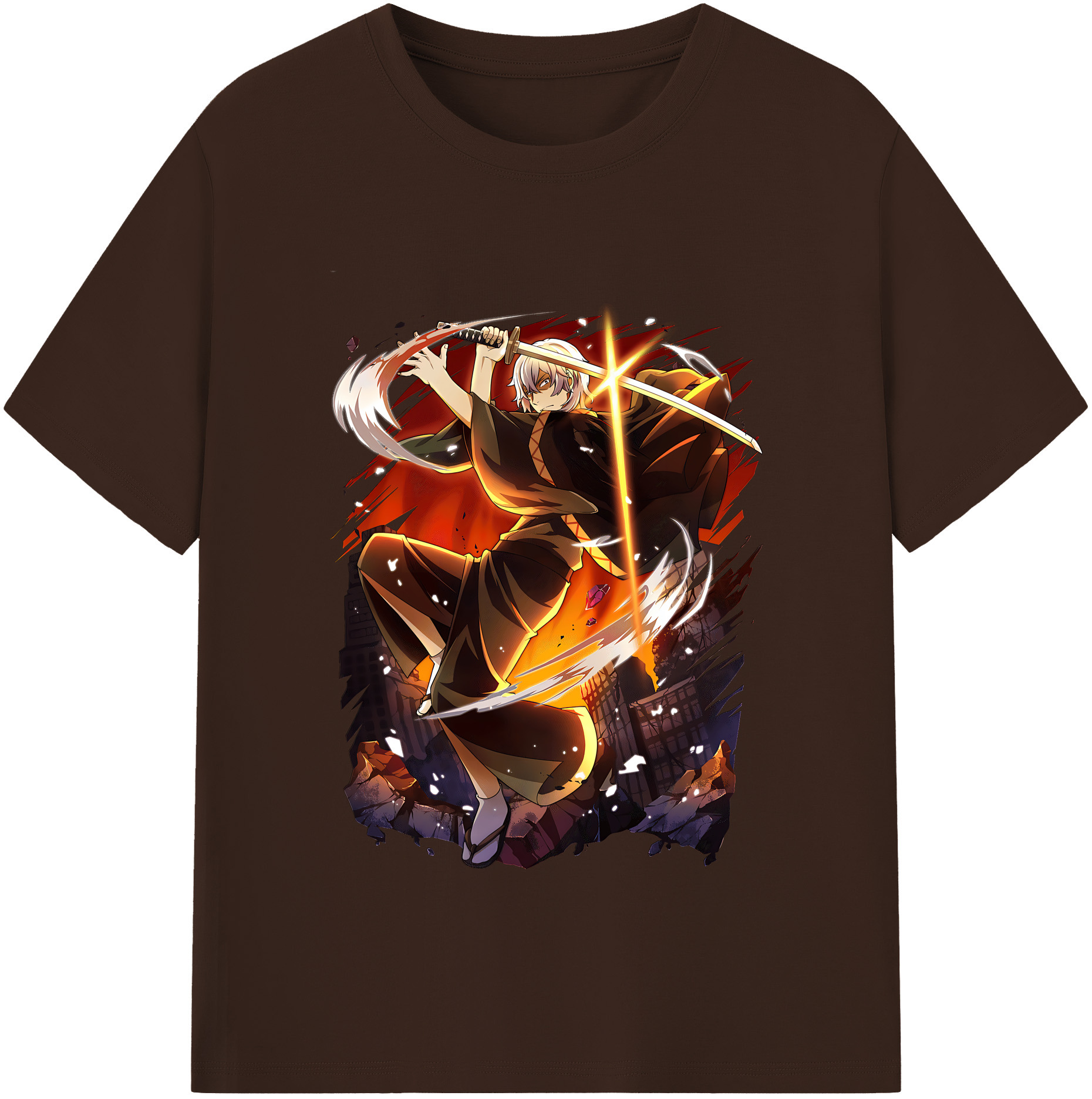 （画像用） 文豪ストレイドッグス Bungo Stray Dogs 綿100％半袖Tシャツ（フロントプリント）