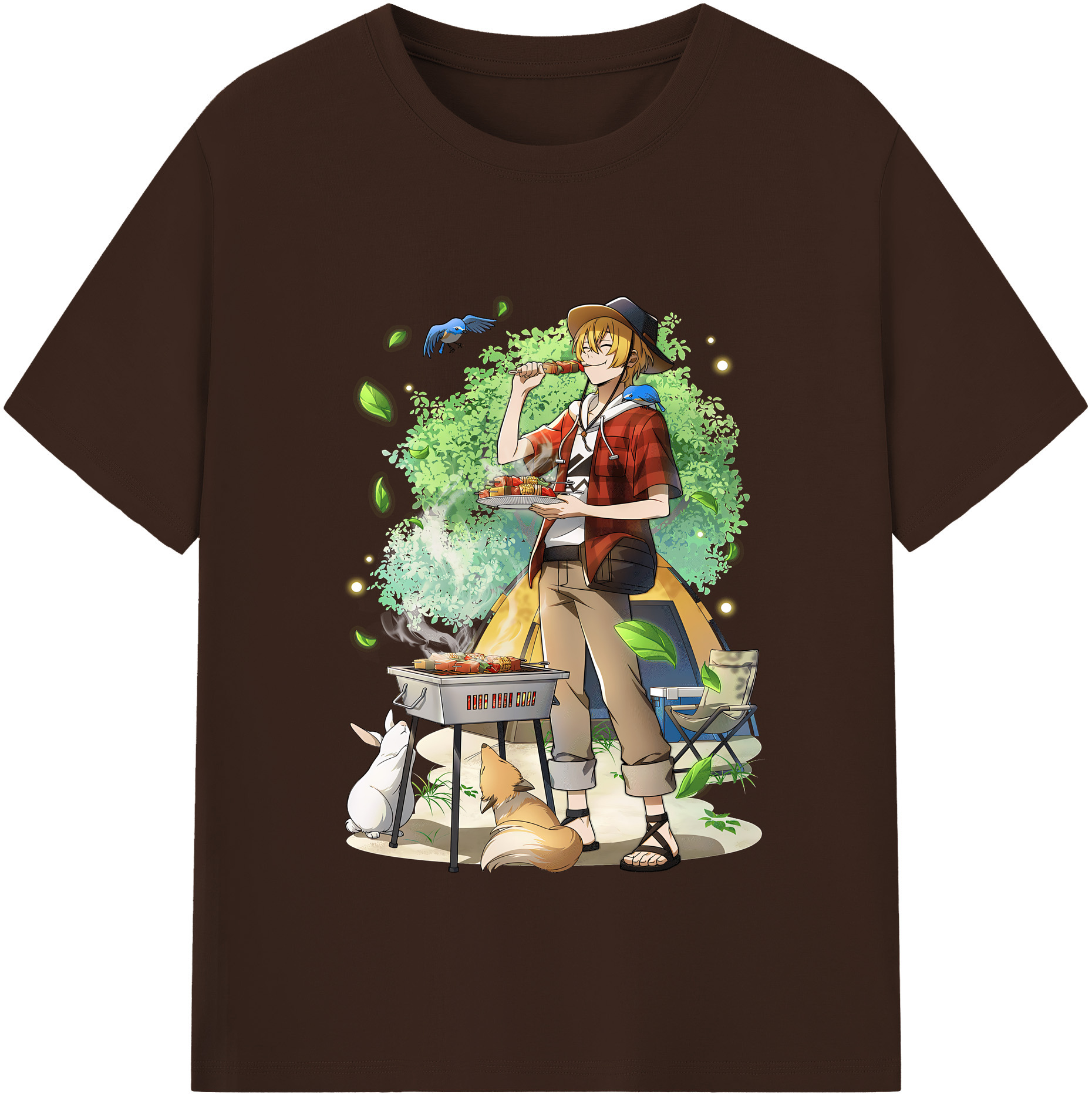 （画像用） 文豪ストレイドッグス Bungo Stray Dogs 綿100％半袖Tシャツ（フロントプリント）