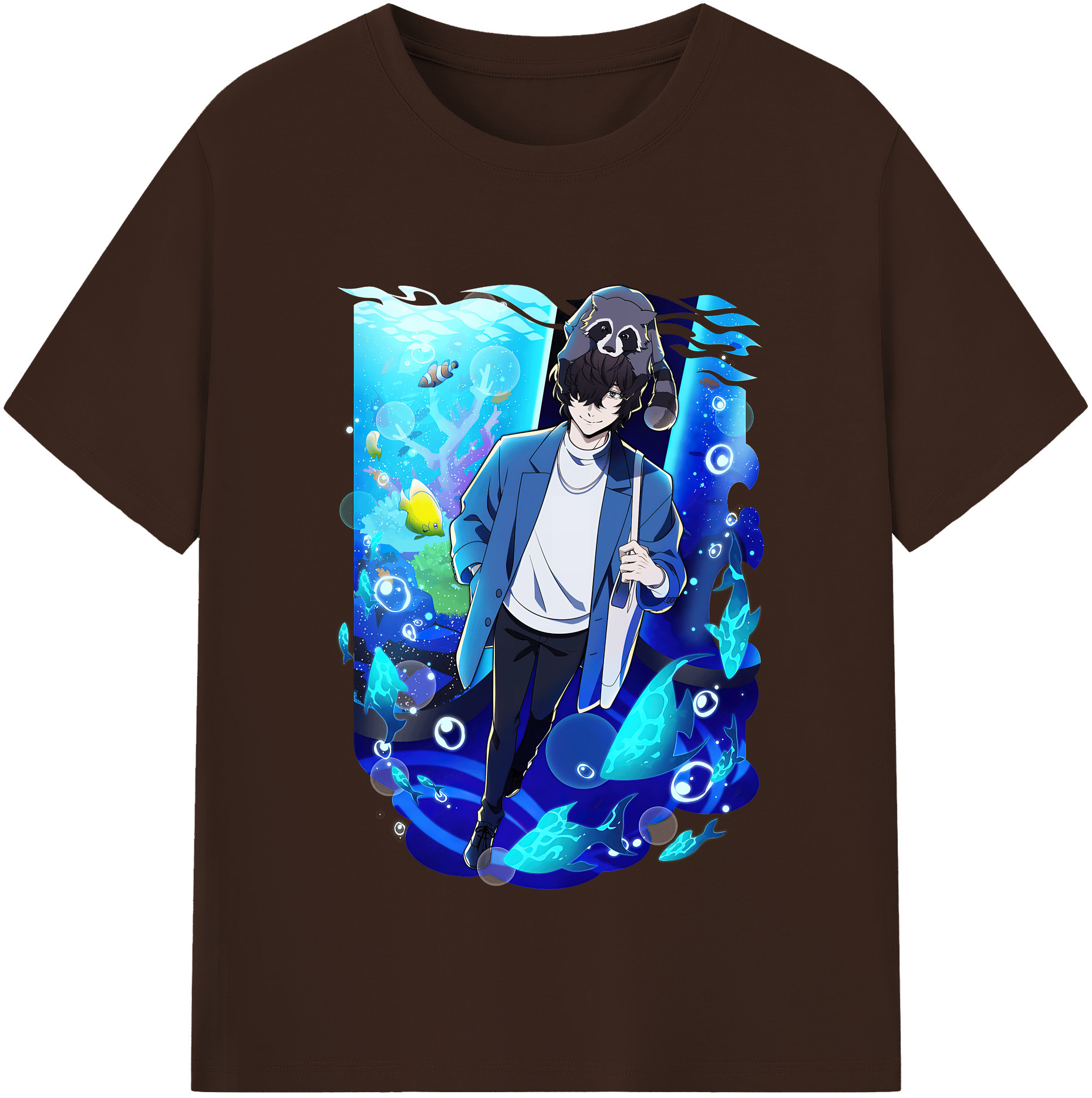 （画像用） 文豪ストレイドッグス Bungo Stray Dogs 綿100％半袖Tシャツ（フロントプリント）