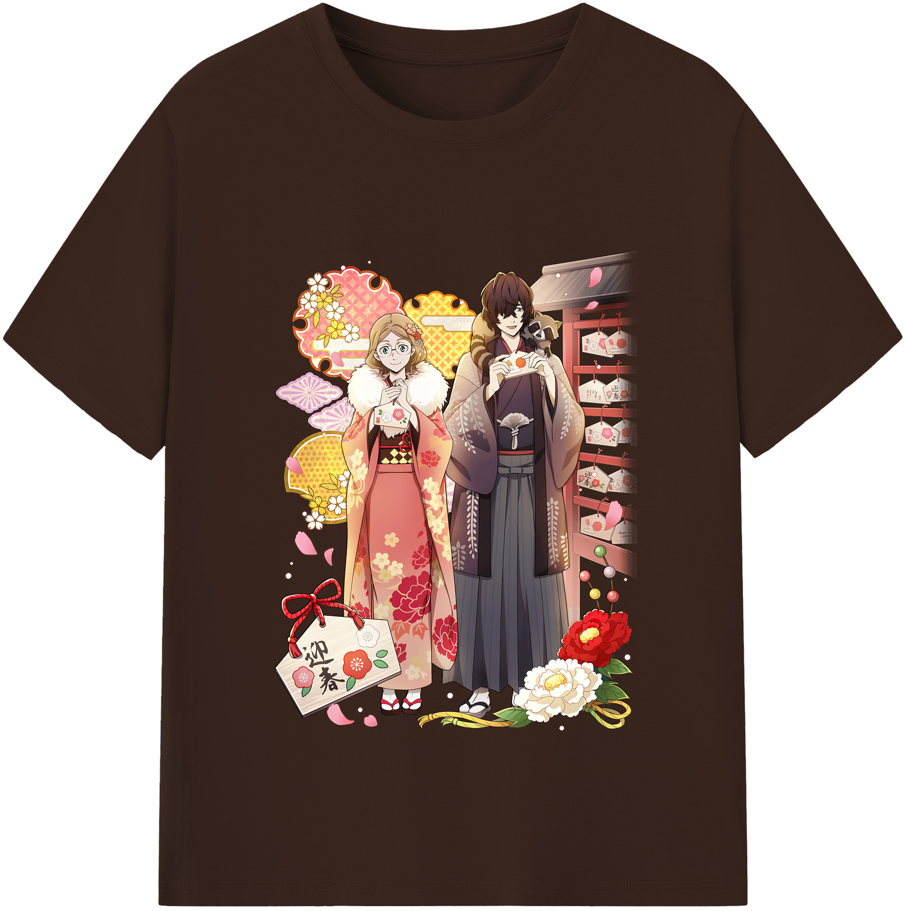 （画像用） 文豪ストレイドッグス Bungo Stray Dogs 綿100％半袖Tシャツ（フロントプリント）