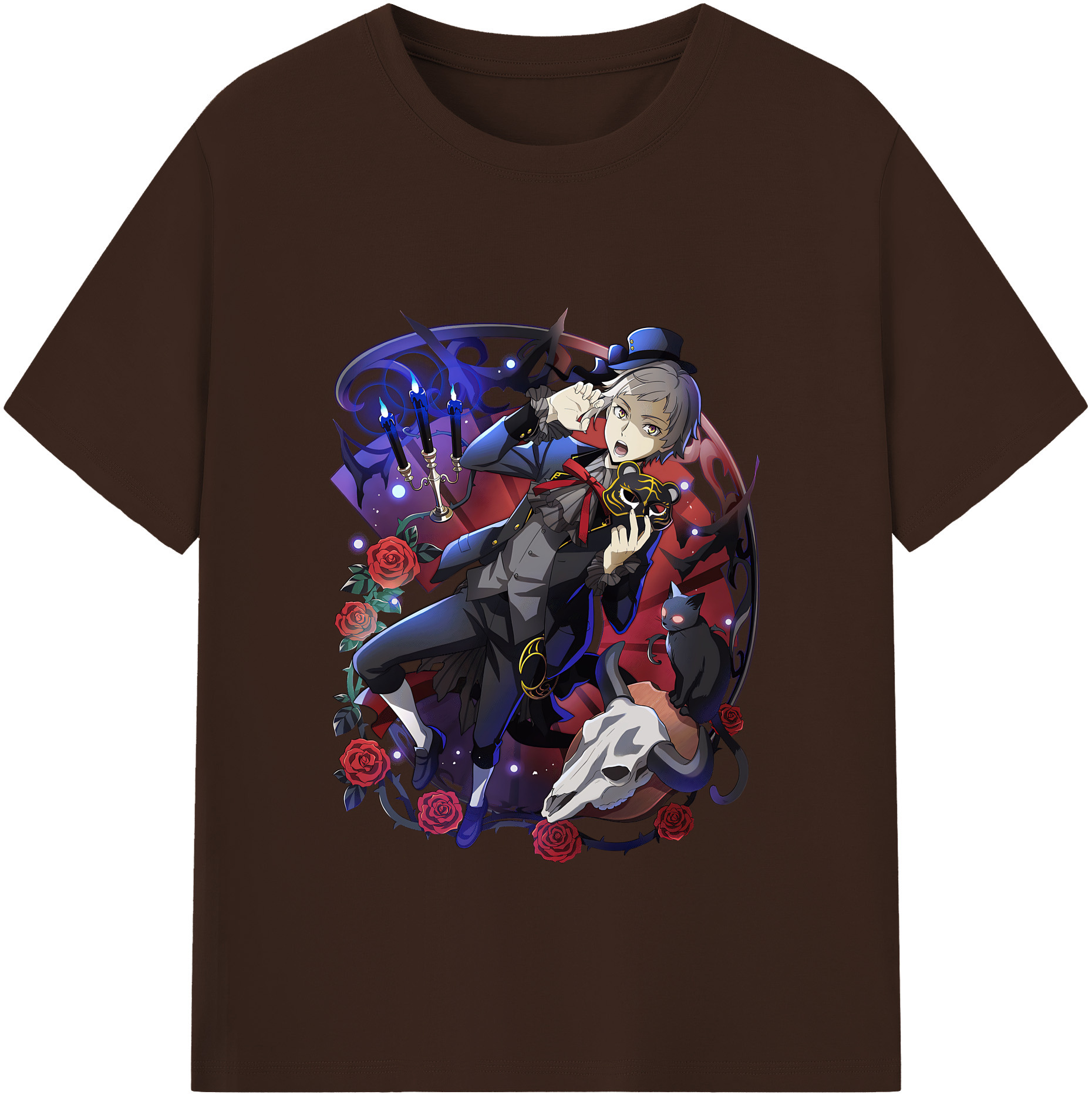 （画像用） 文豪ストレイドッグス Bungo Stray Dogs 綿100％半袖Tシャツ（フロントプリント）