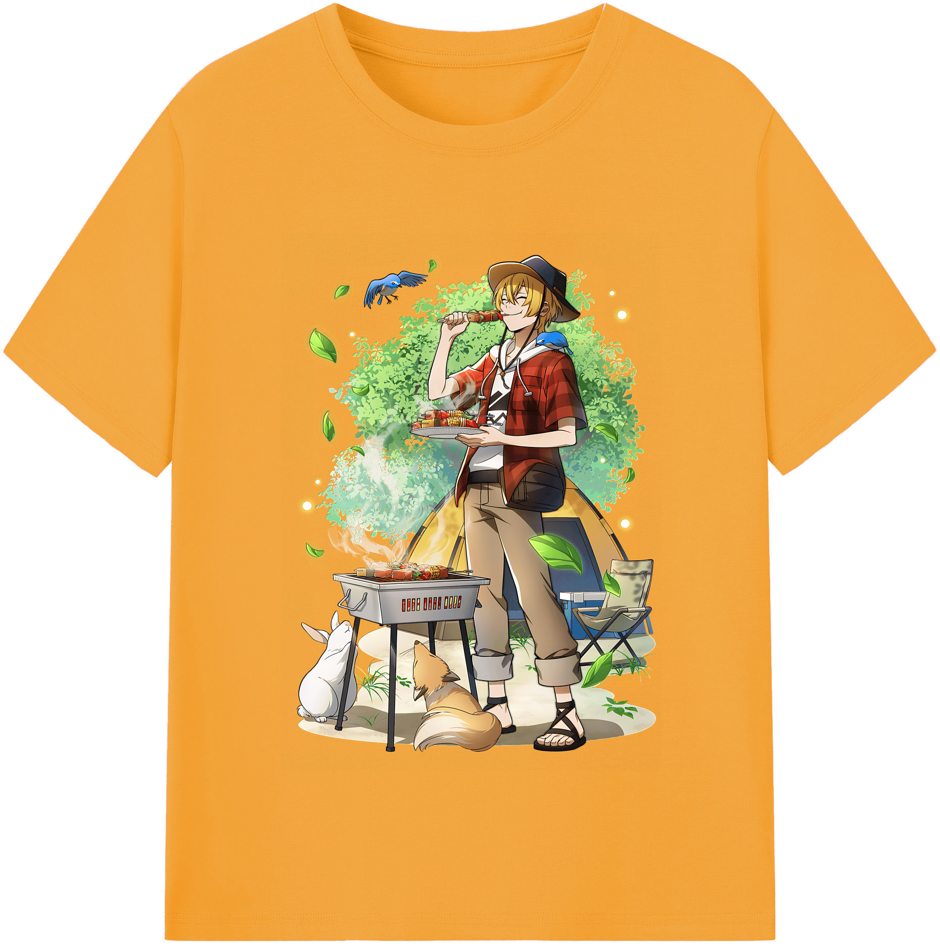 （画像用） 文豪ストレイドッグス Bungo Stray Dogs 綿100％半袖Tシャツ（フロントプリント）