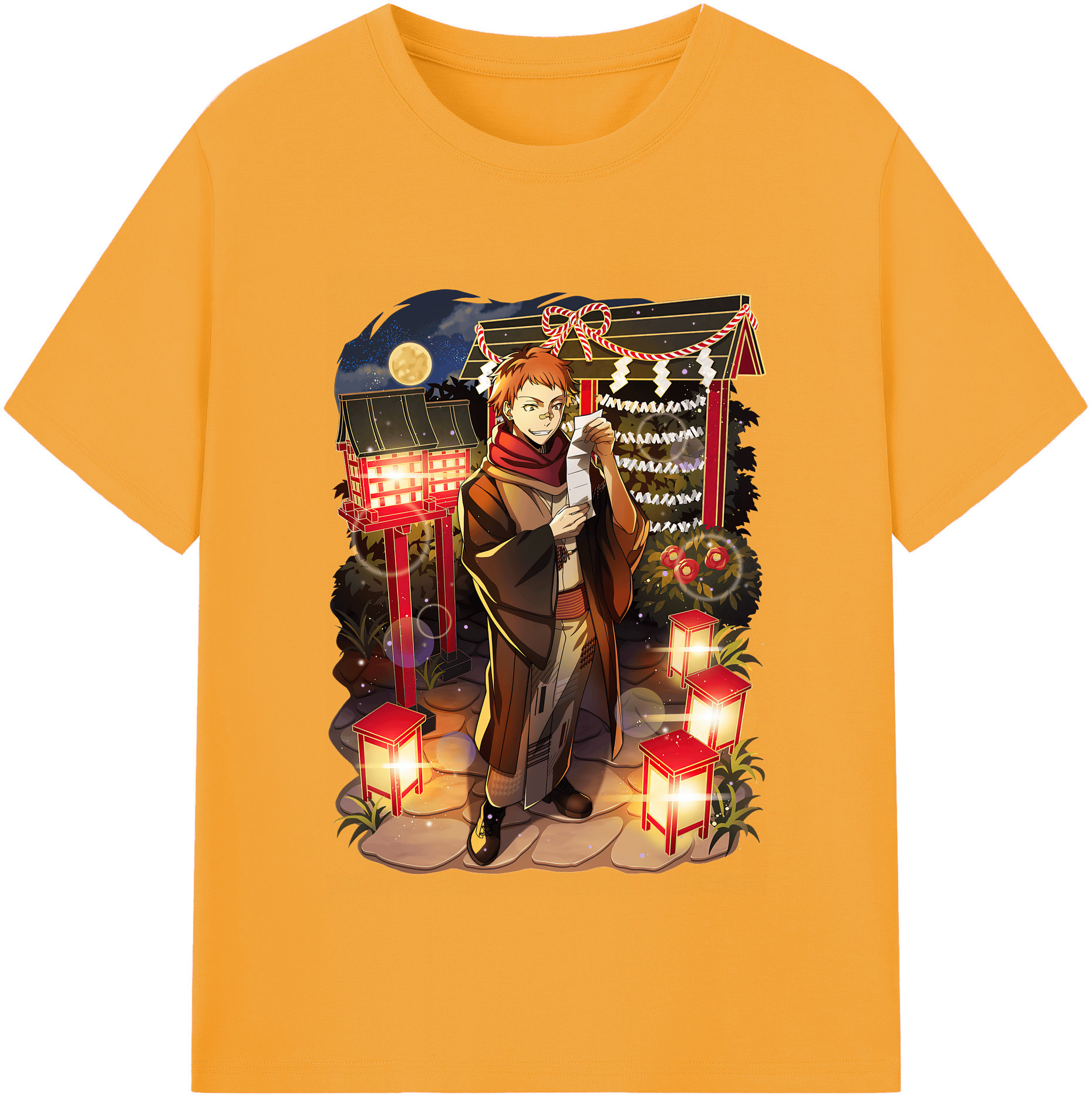（画像用） 文豪ストレイドッグス Bungo Stray Dogs 綿100％半袖Tシャツ（フロントプリント）