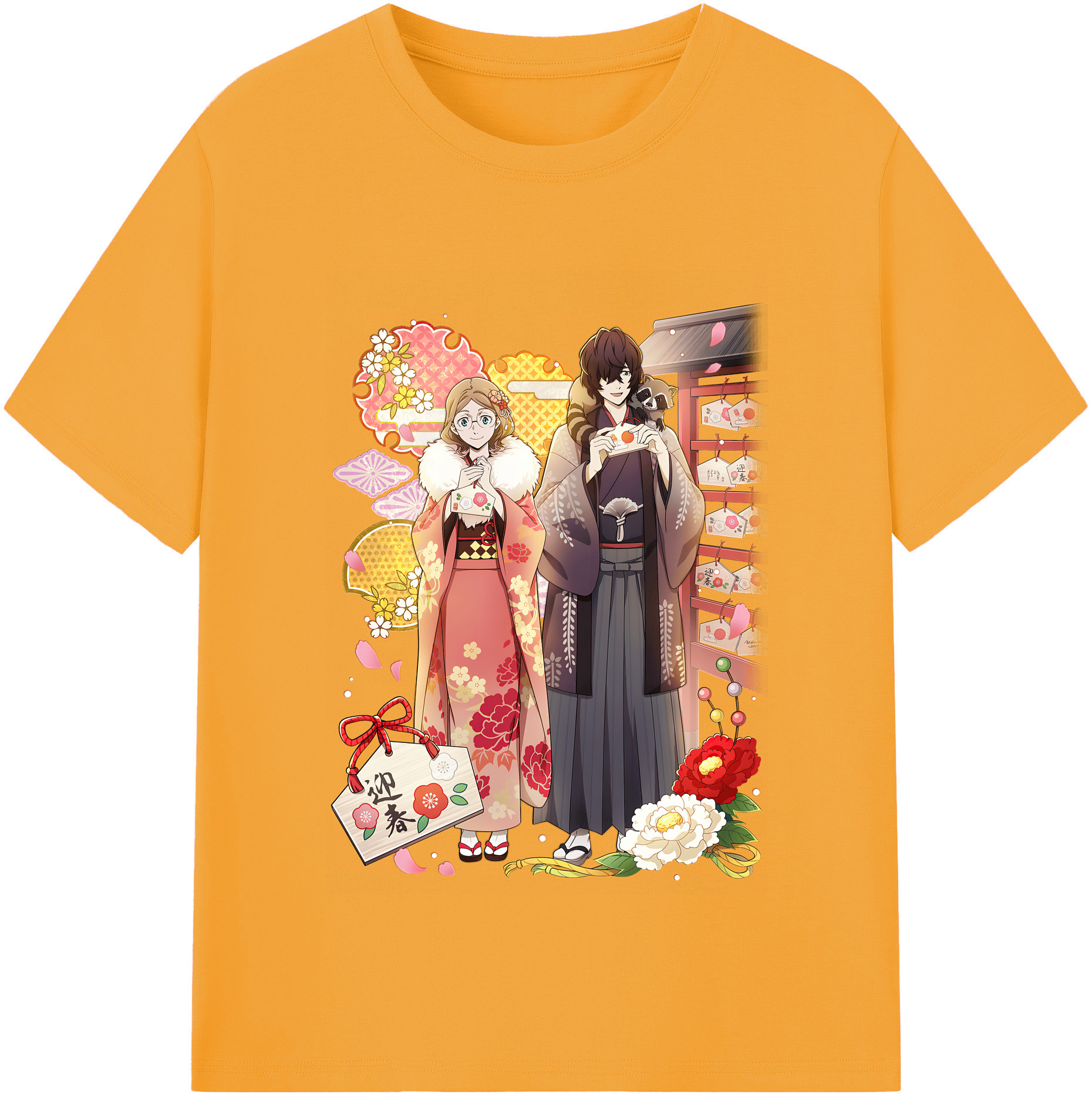 （画像用） 文豪ストレイドッグス Bungo Stray Dogs 綿100％半袖Tシャツ（フロントプリント）