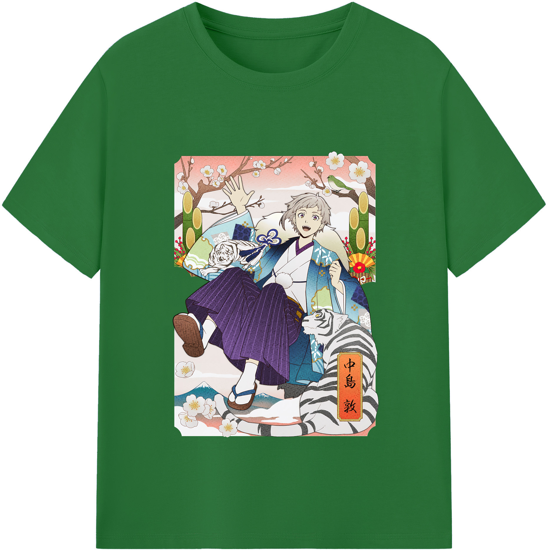（画像用） 文豪ストレイドッグス Bungo Stray Dogs 綿100％半袖Tシャツ（フロントプリント）