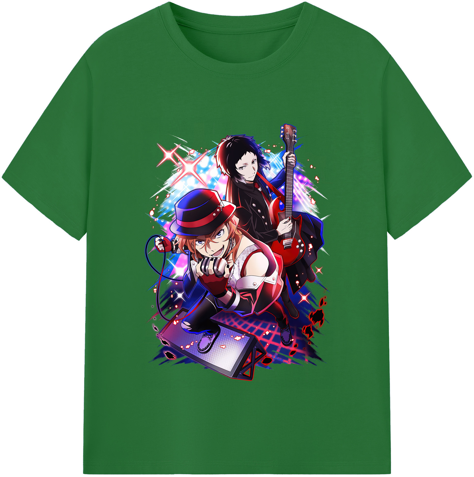 （画像用） 文豪ストレイドッグス Bungo Stray Dogs 綿100％半袖Tシャツ（フロントプリント）