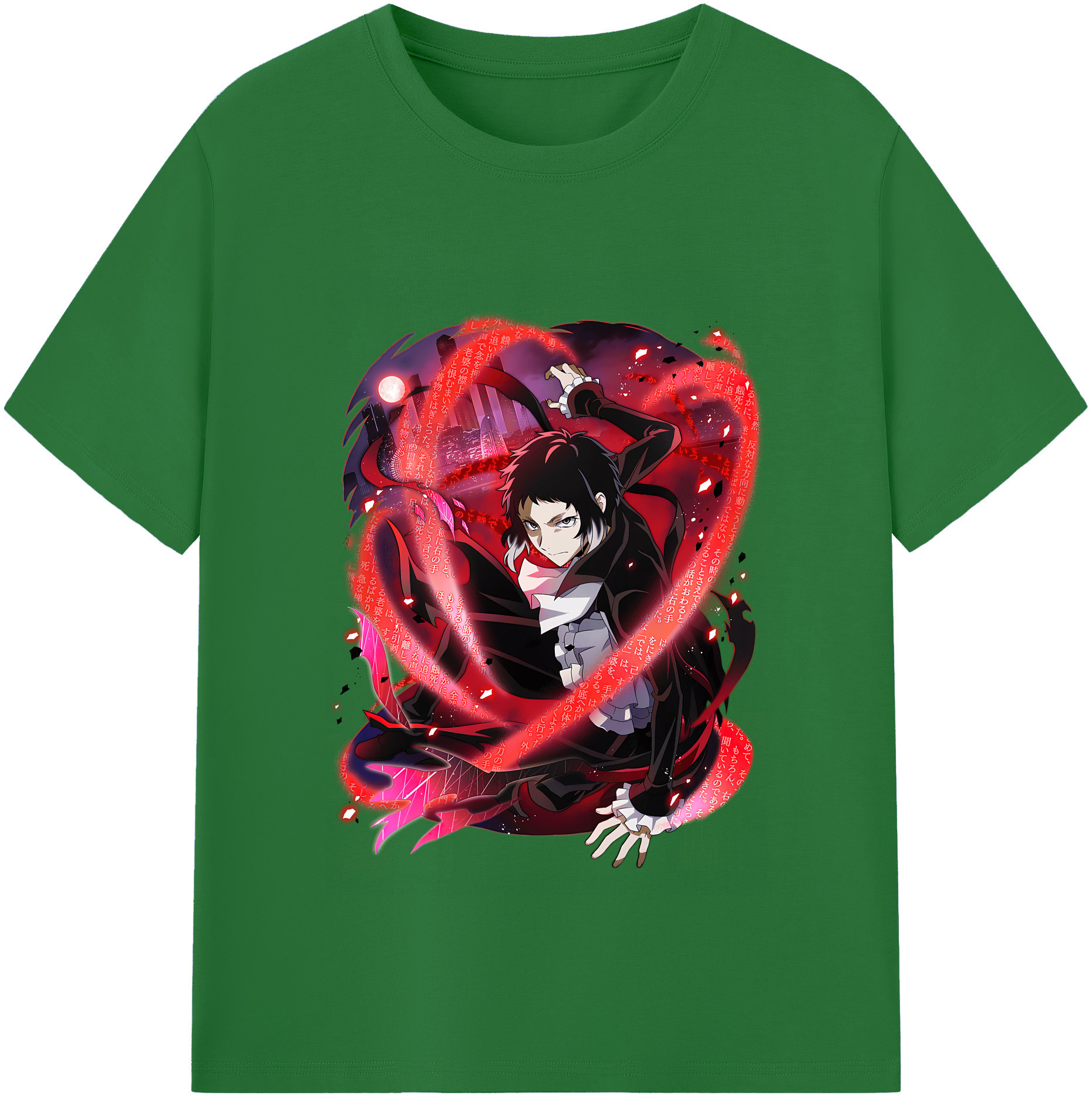 （画像用） 文豪ストレイドッグス Bungo Stray Dogs 綿100％半袖Tシャツ（フロントプリント）