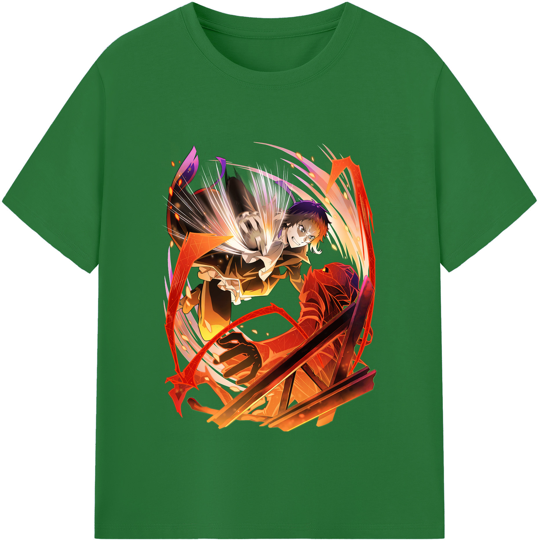 （画像用） 文豪ストレイドッグス Bungo Stray Dogs 綿100％半袖Tシャツ（フロントプリント）