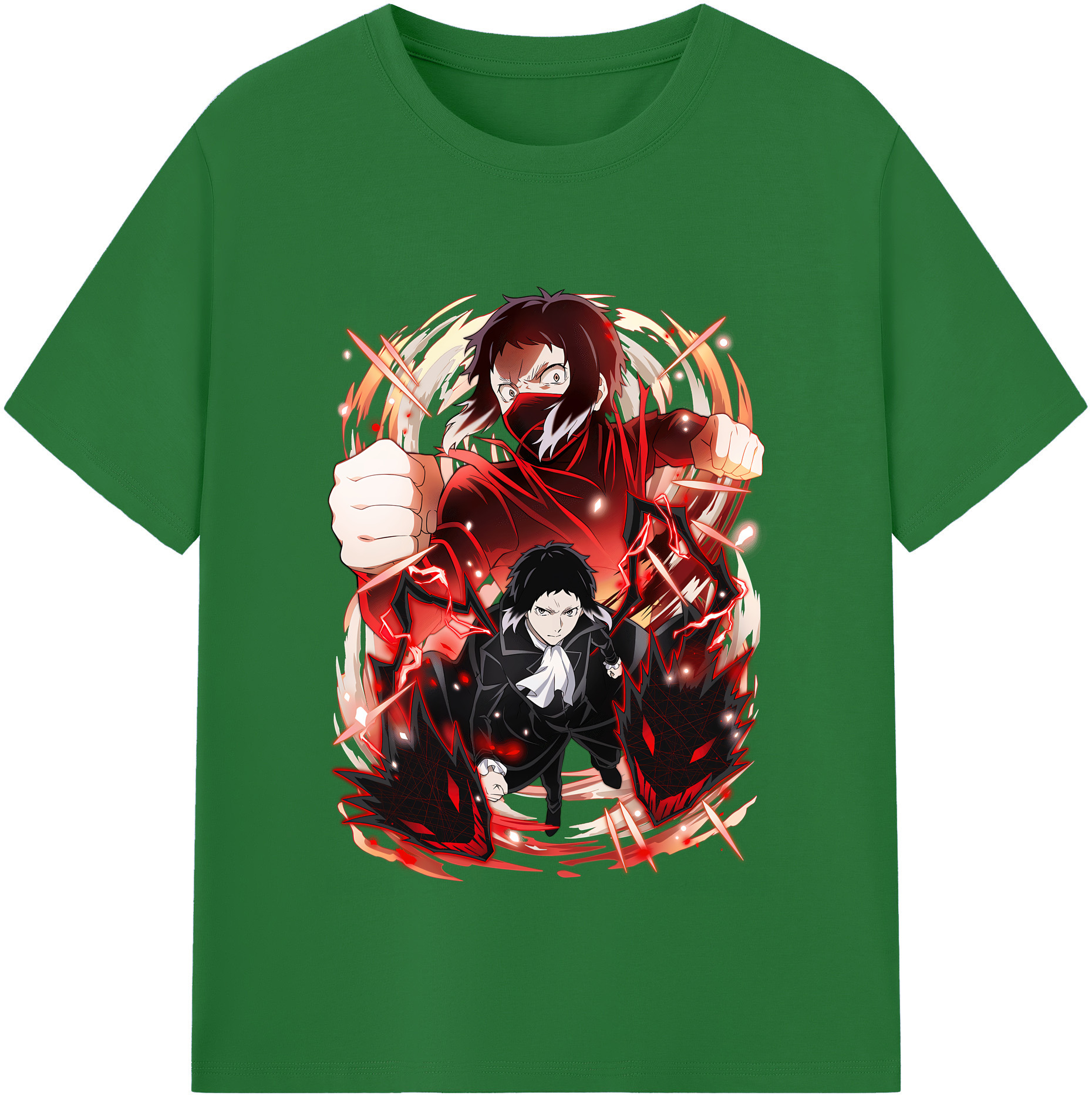 （画像用） 文豪ストレイドッグス Bungo Stray Dogs 綿100％半袖Tシャツ（フロントプリント）