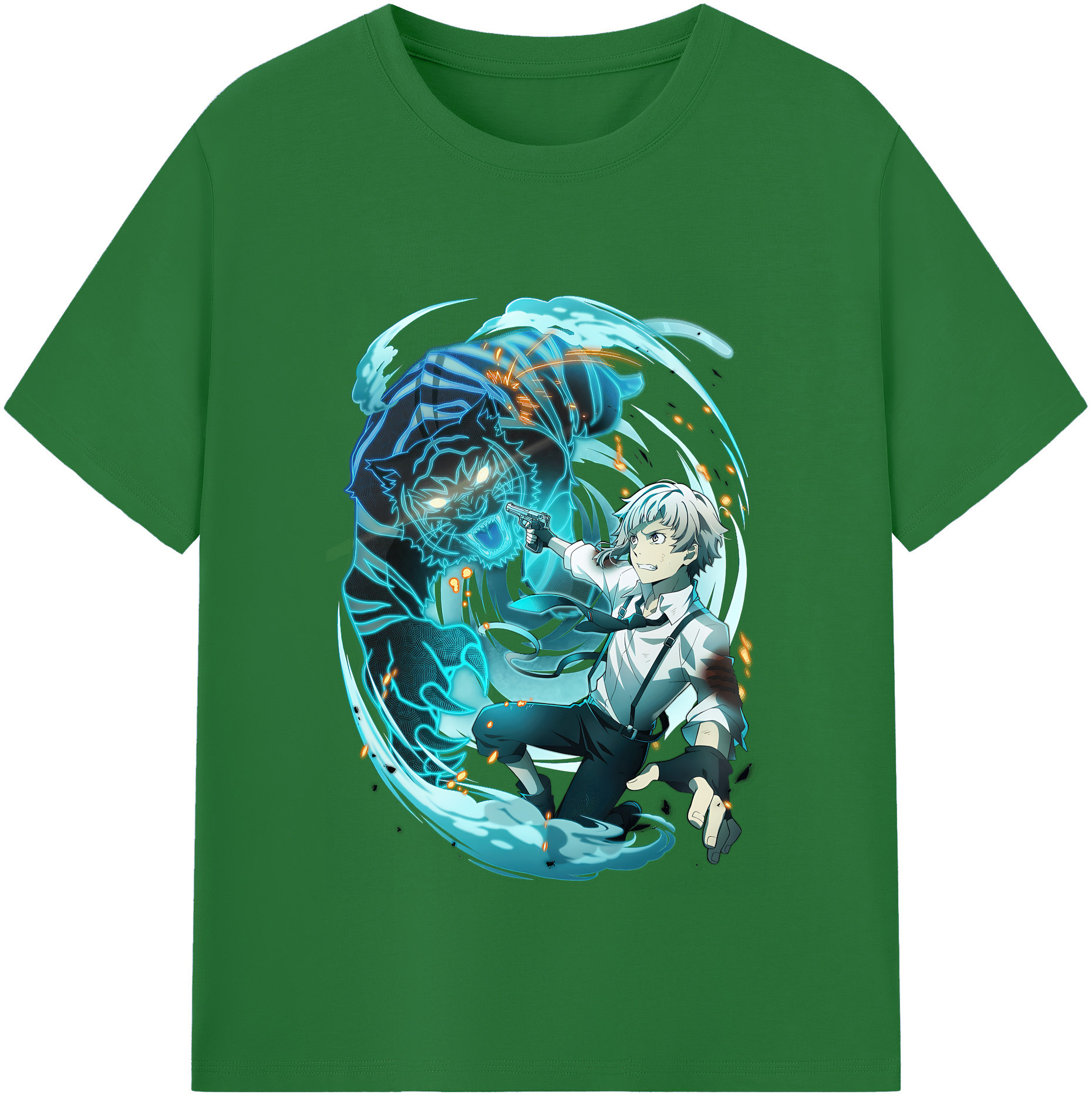 （画像用） 文豪ストレイドッグス Bungo Stray Dogs 綿100％半袖Tシャツ（フロントプリント）