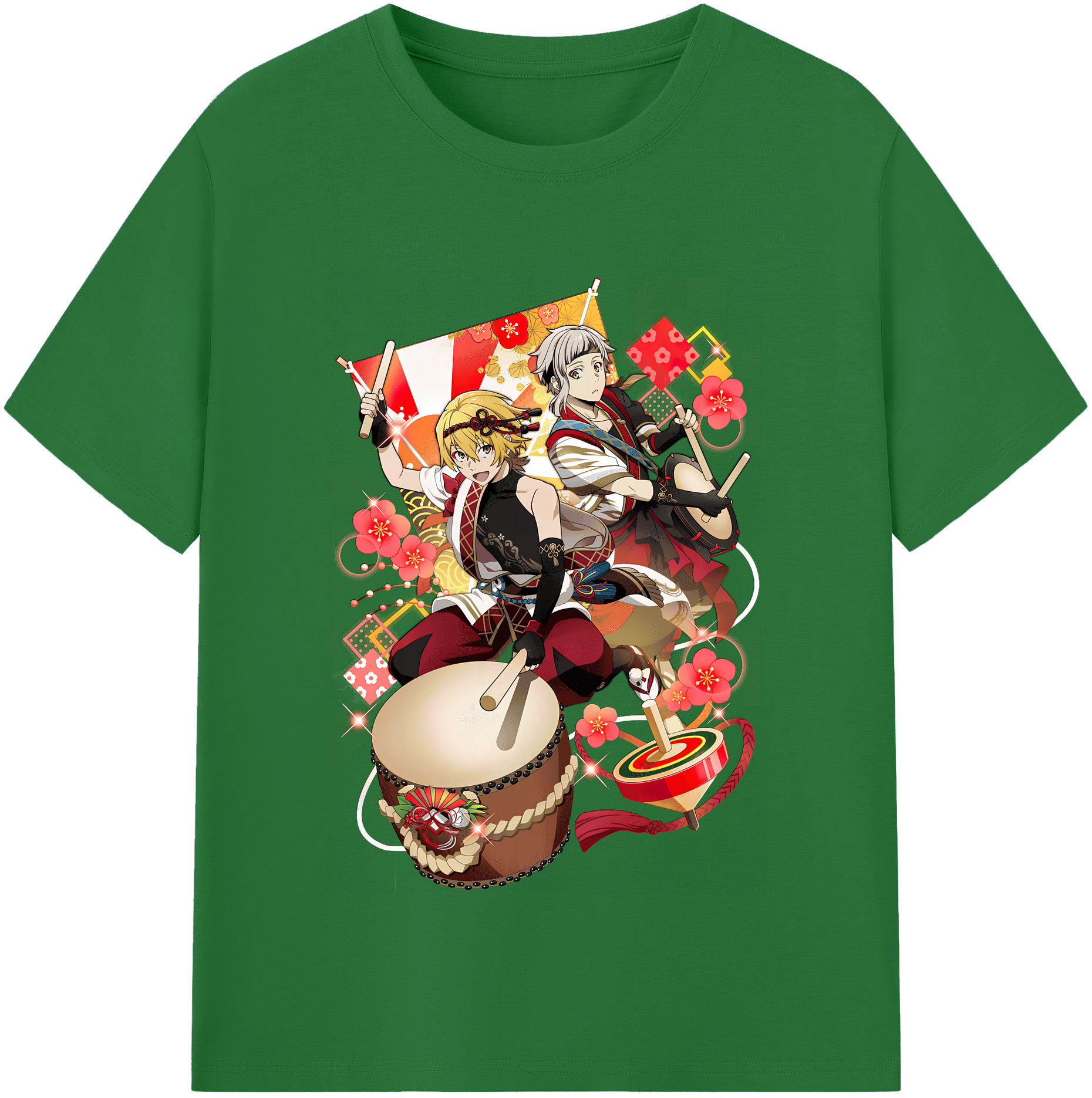 （画像用） 文豪ストレイドッグス Bungo Stray Dogs 綿100％半袖Tシャツ（フロントプリント）