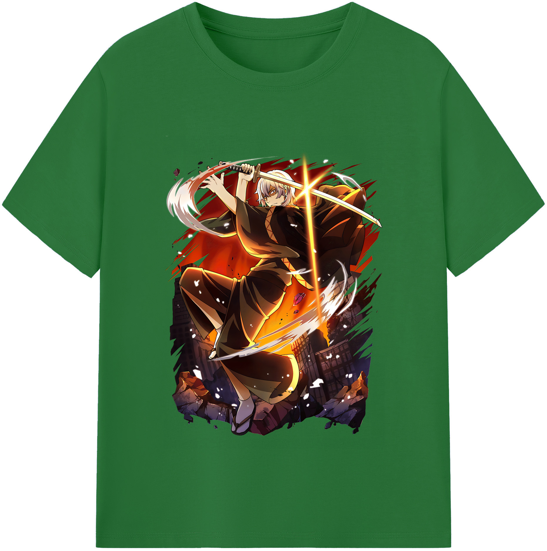 （画像用） 文豪ストレイドッグス Bungo Stray Dogs 綿100％半袖Tシャツ（フロントプリント）