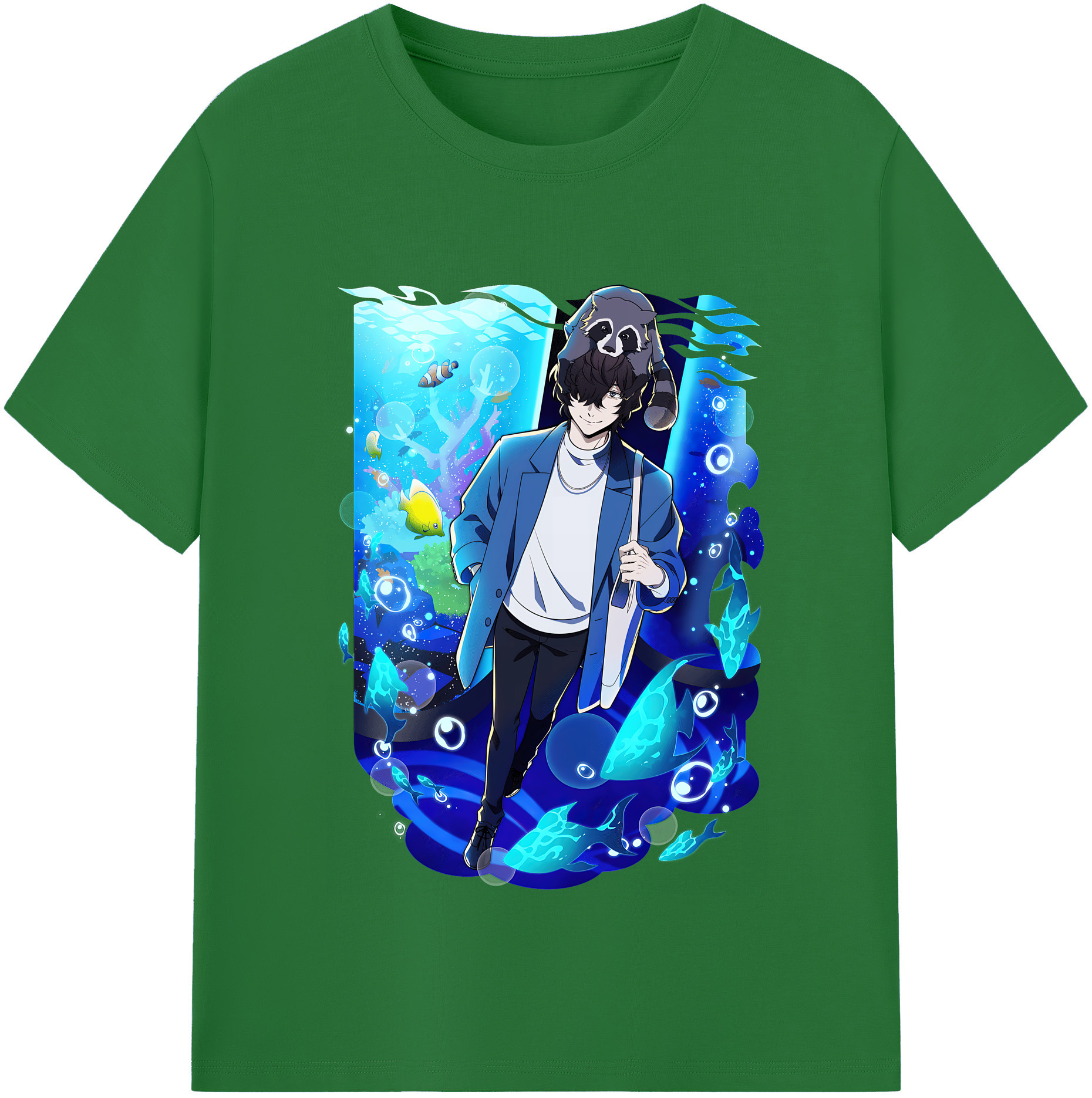 （画像用） 文豪ストレイドッグス Bungo Stray Dogs 綿100％半袖Tシャツ（フロントプリント）
