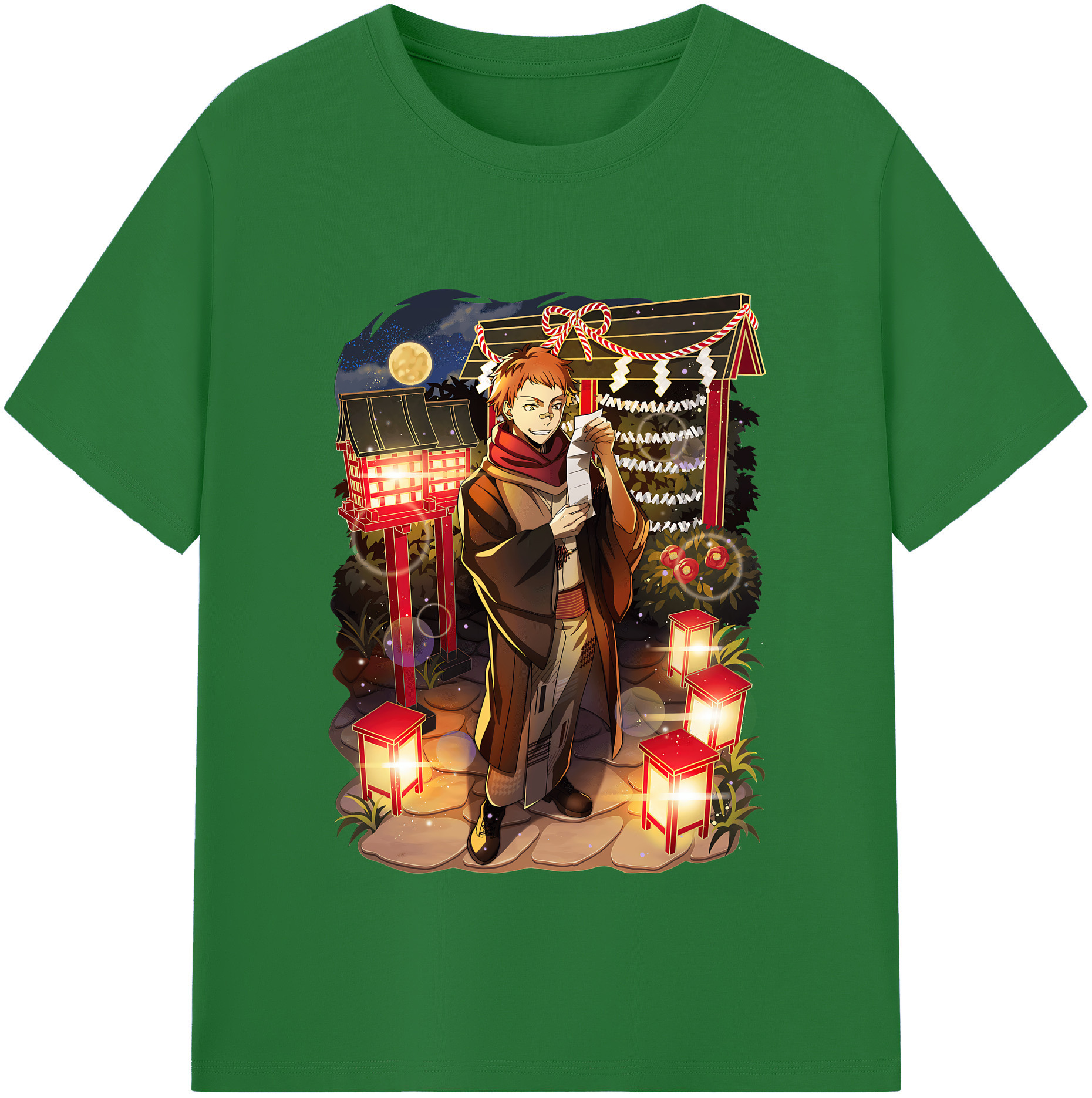 （画像用） 文豪ストレイドッグス Bungo Stray Dogs 綿100％半袖Tシャツ（フロントプリント）
