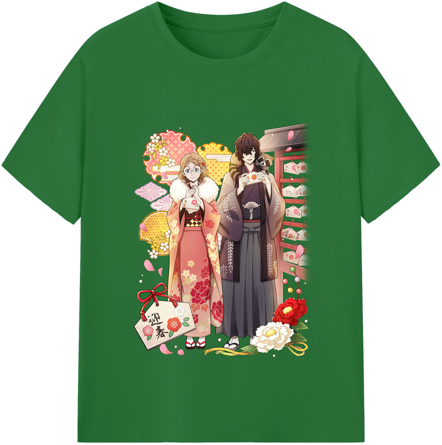 （画像用） 文豪ストレイドッグス Bungo Stray Dogs 綿100％半袖Tシャツ（フロントプリント）