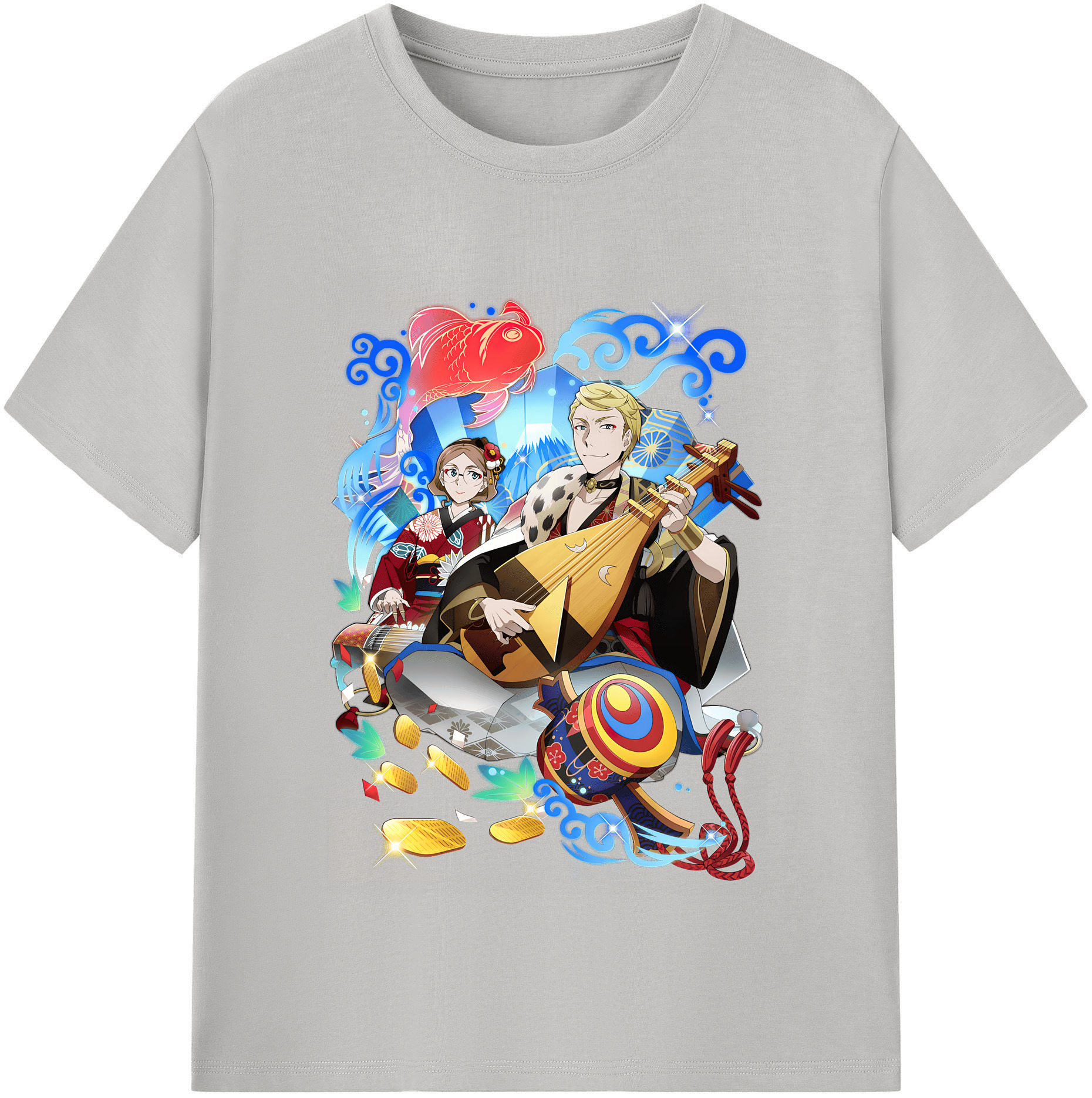 （画像用） 文豪ストレイドッグス Bungo Stray Dogs 綿100％半袖Tシャツ（フロントプリント）