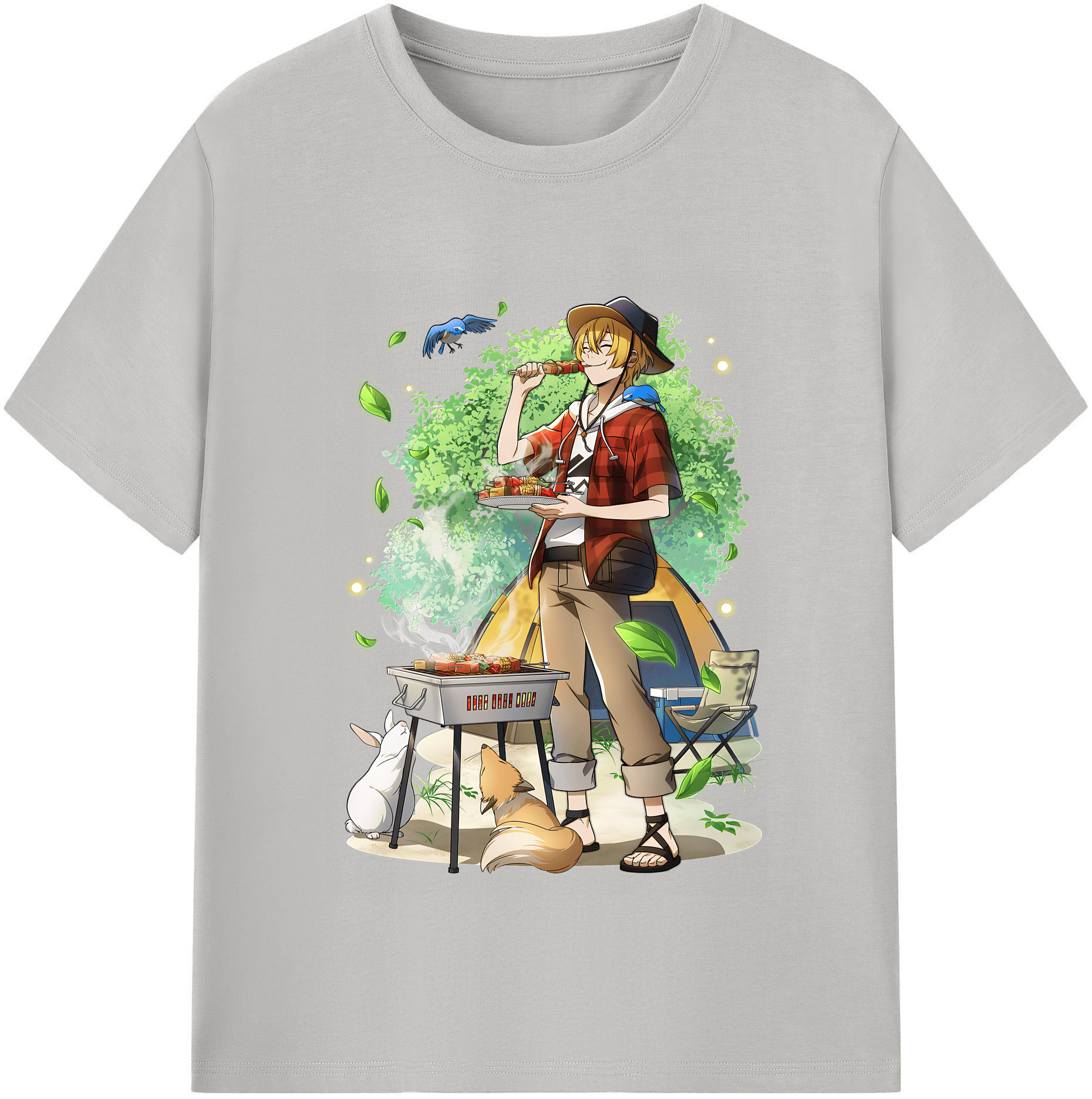 （画像用） 文豪ストレイドッグス Bungo Stray Dogs 綿100％半袖Tシャツ（フロントプリント）