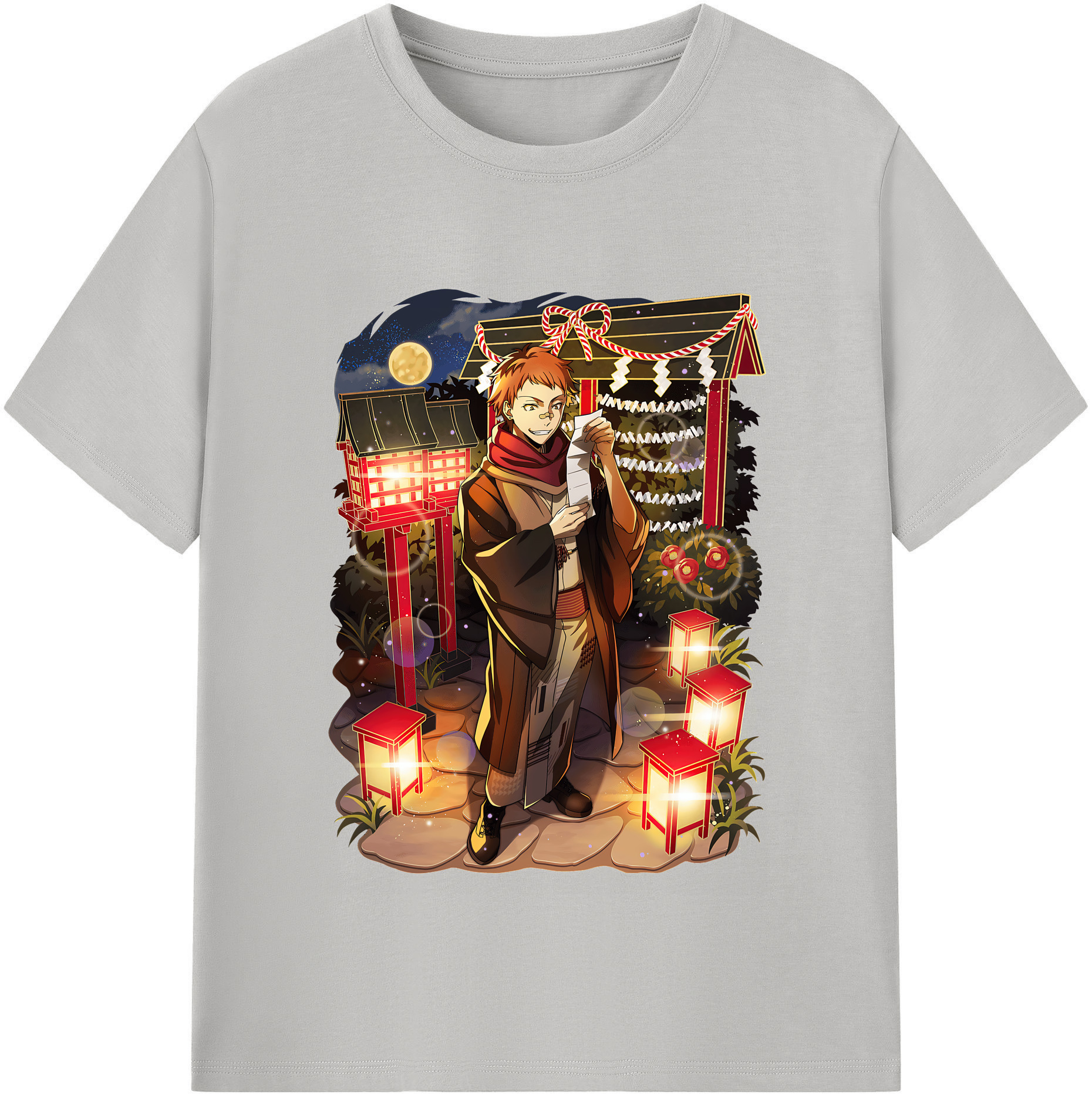 （画像用） 文豪ストレイドッグス Bungo Stray Dogs 綿100％半袖Tシャツ（フロントプリント）