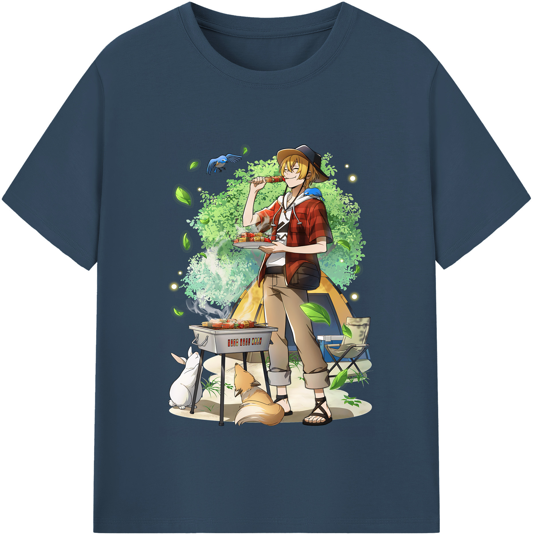 （画像用） 文豪ストレイドッグス Bungo Stray Dogs 綿100％半袖Tシャツ（フロントプリント）