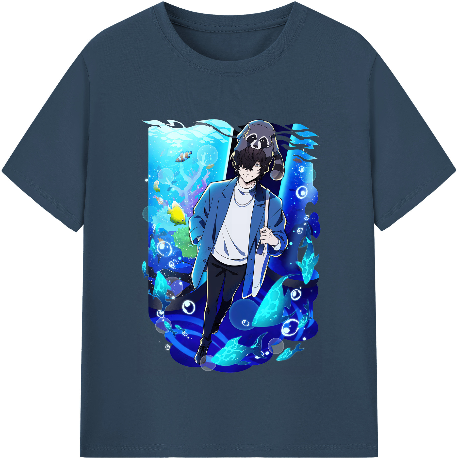 （画像用） 文豪ストレイドッグス Bungo Stray Dogs 綿100％半袖Tシャツ（フロントプリント）