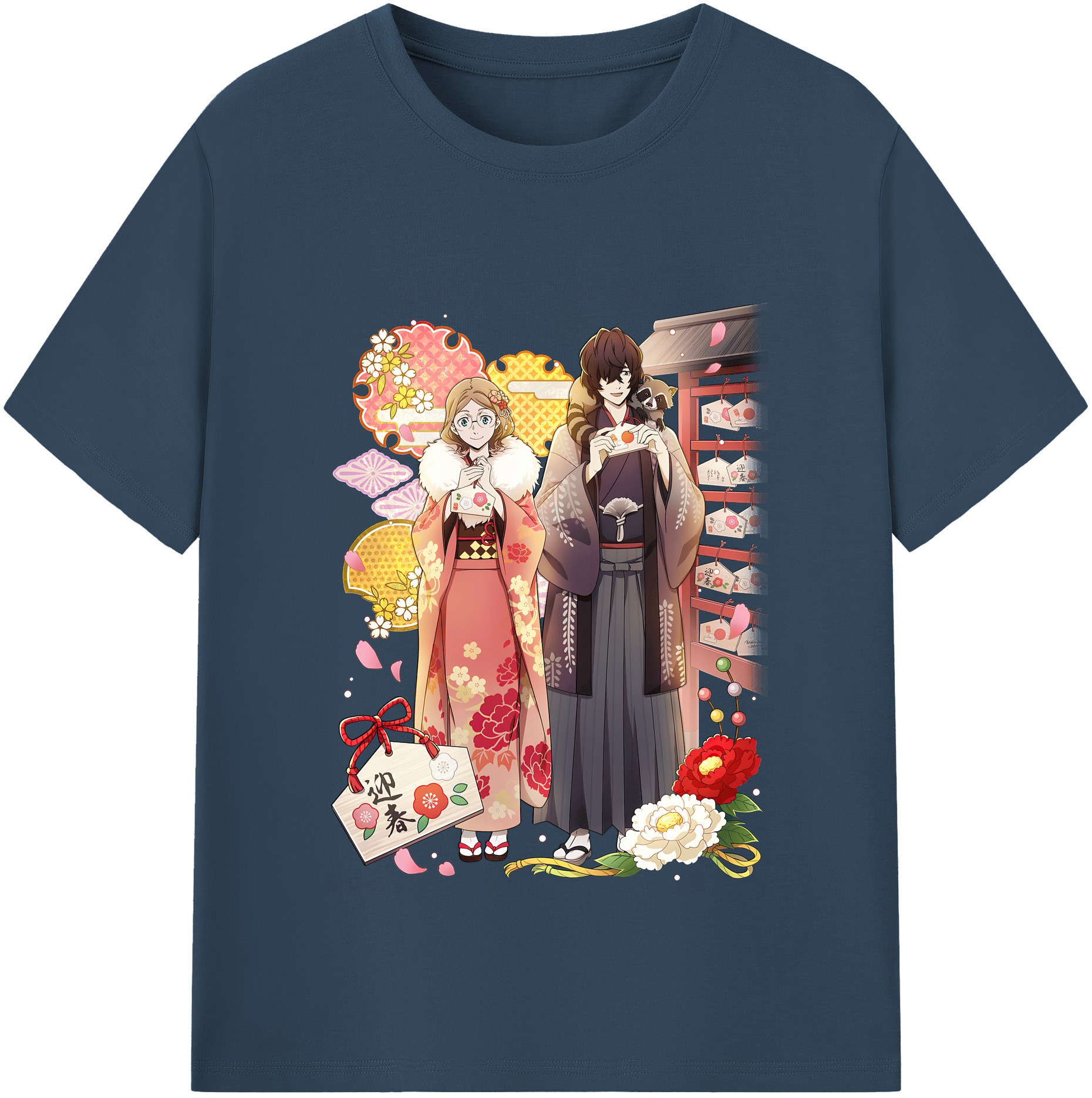 （画像用） 文豪ストレイドッグス Bungo Stray Dogs 綿100％半袖Tシャツ（フロントプリント）