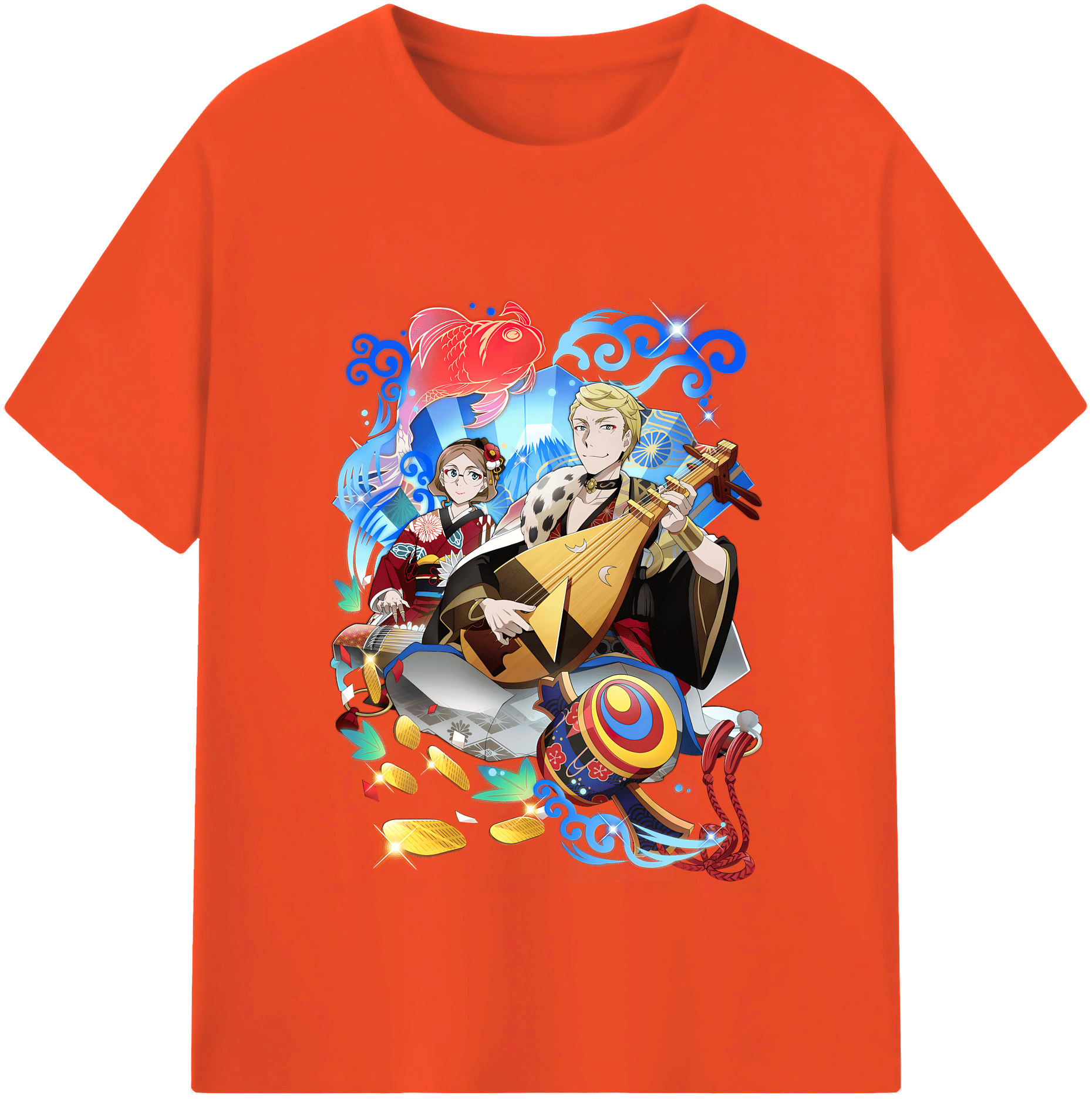 （画像用） 文豪ストレイドッグス Bungo Stray Dogs 綿100％半袖Tシャツ（フロントプリント）